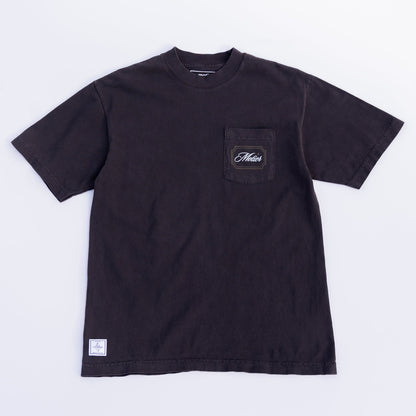 The Ultra Luxe Pocket Tee (Vintage Black)
