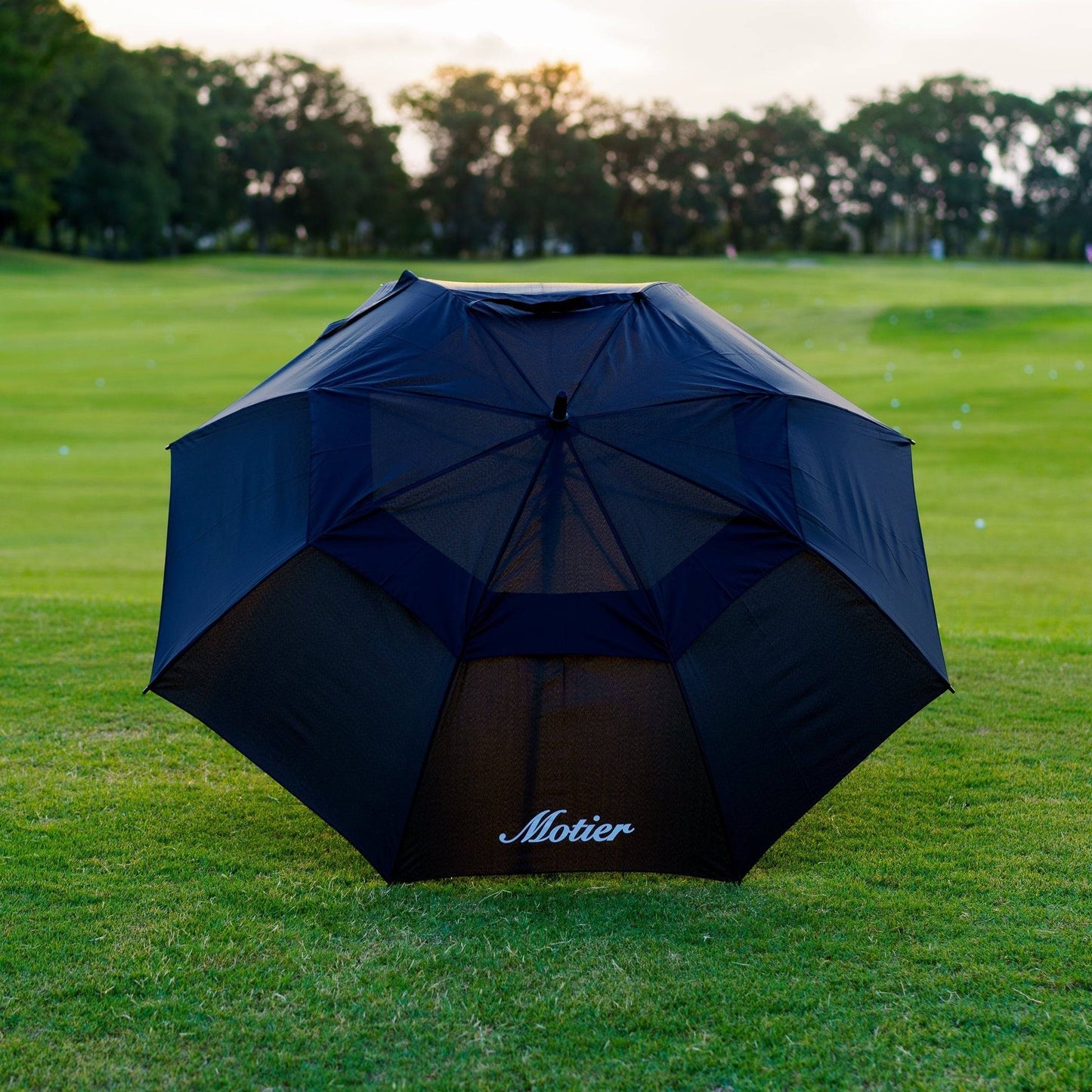 The Motier Script Umbrella (Black)