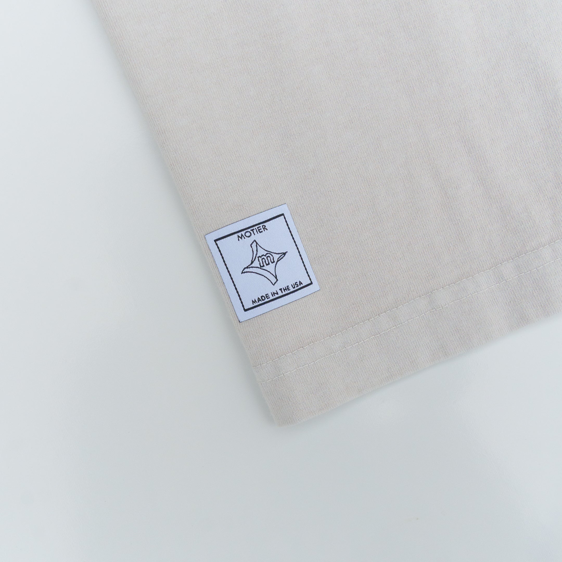 The Varsity Premium Luxe Tee (Oyster Mushroom) - Motier Lafayette 