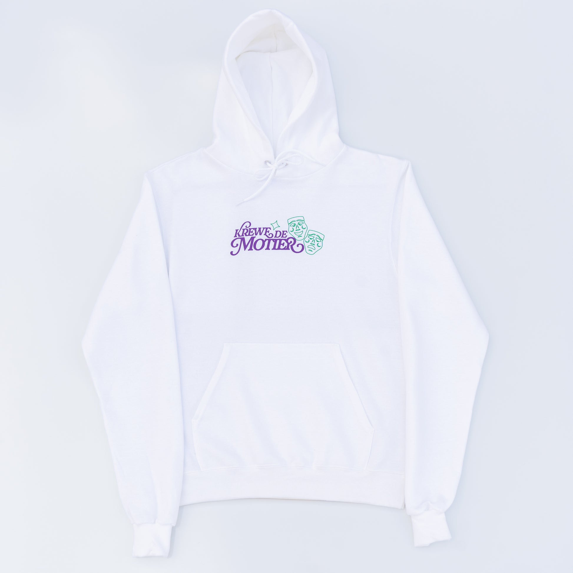 The Krewe De Motier 2025 Hoodie (White) - Motier Lafayette 