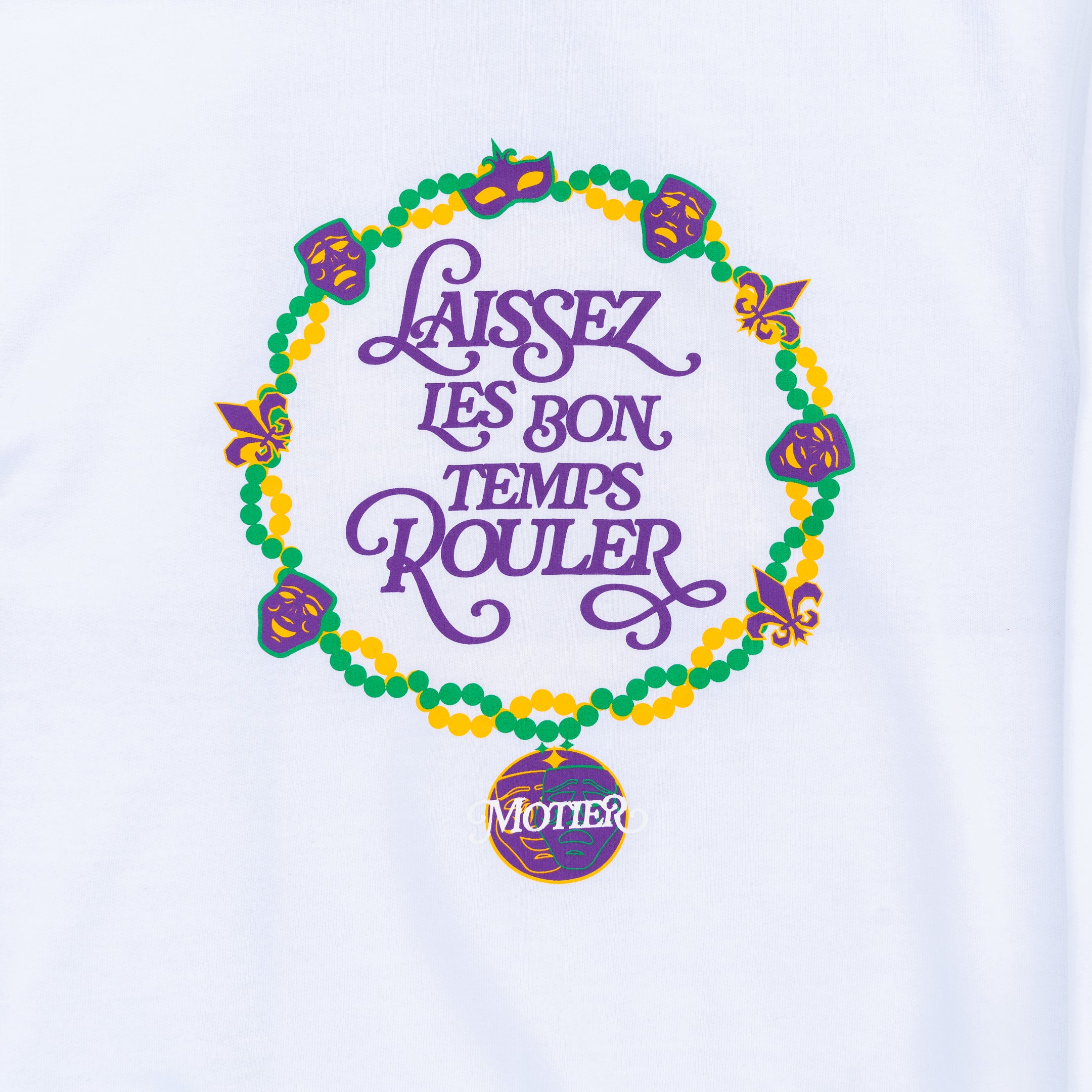 The Krewe De Motier 2025 Hoodie (White) - Motier Lafayette 