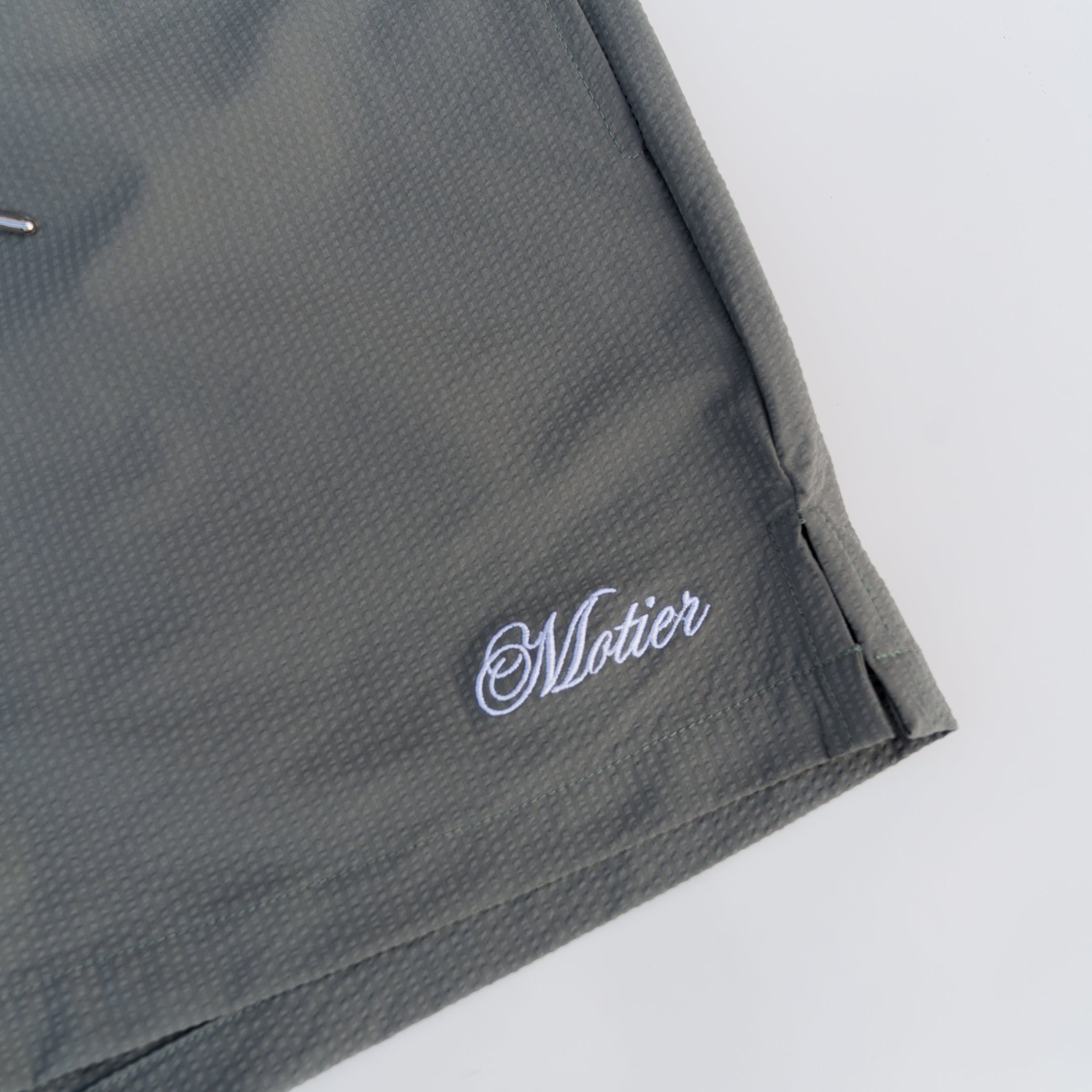 The Winston Seersucker Shorts (Light Sage)