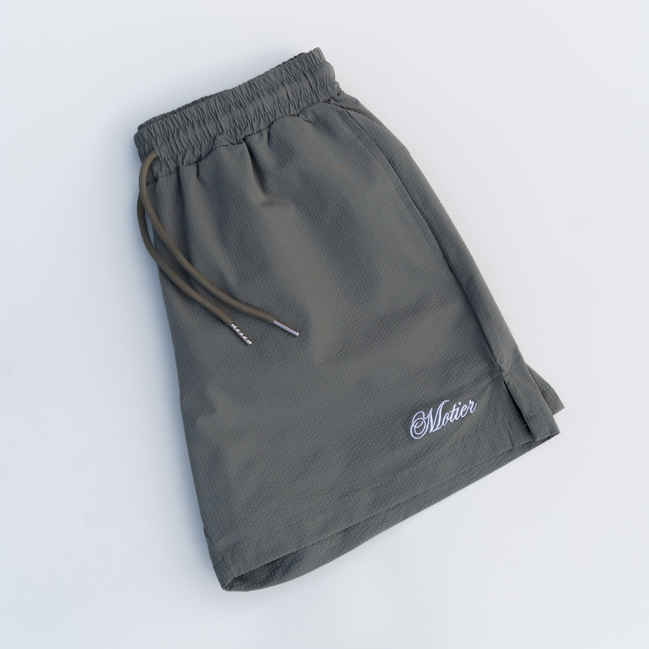 The Winston Seersucker Shorts (Light Sage)
