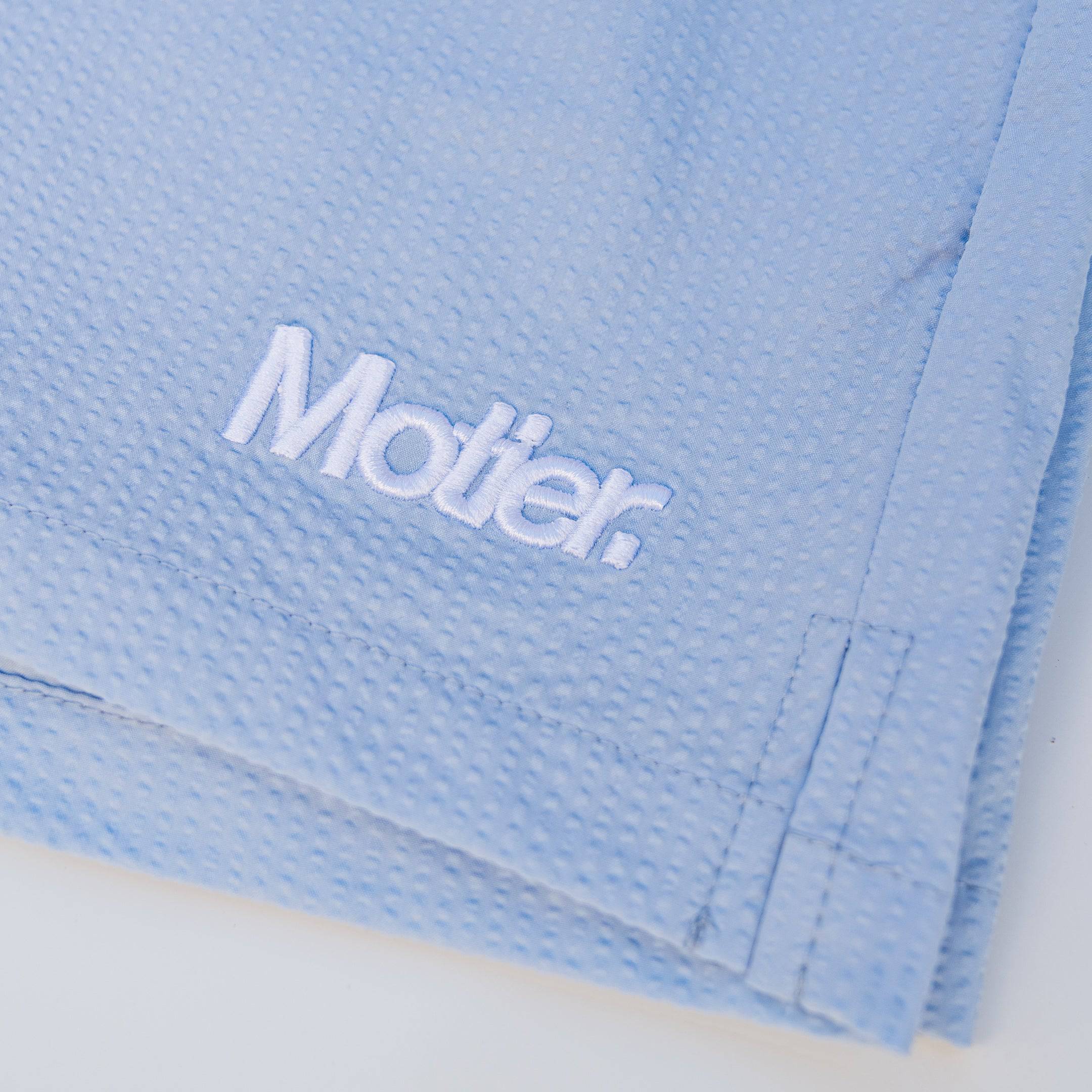 The Winston Seersucker Shorts (Baby Blue) - Motier Lafayette 