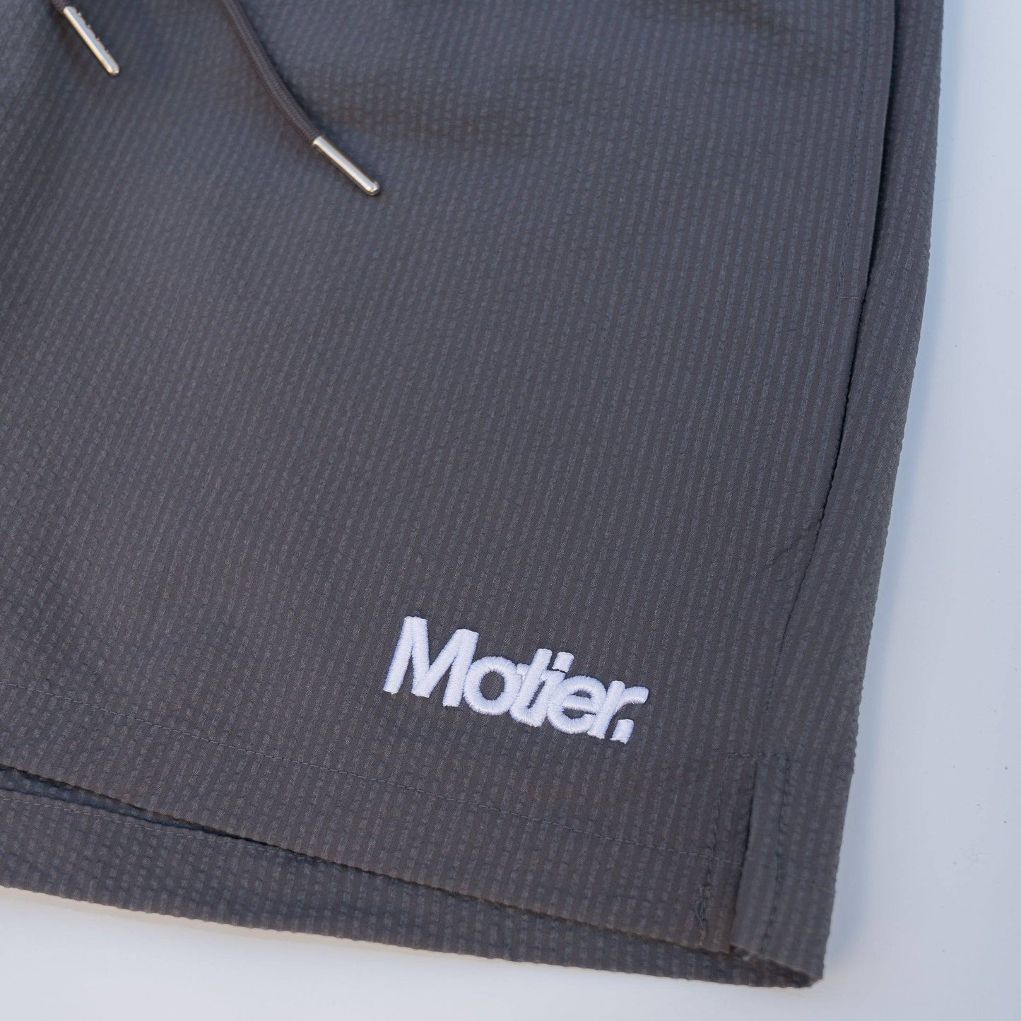 The Winston Seersucker Shorts (Graphite) - Motier Lafayette 