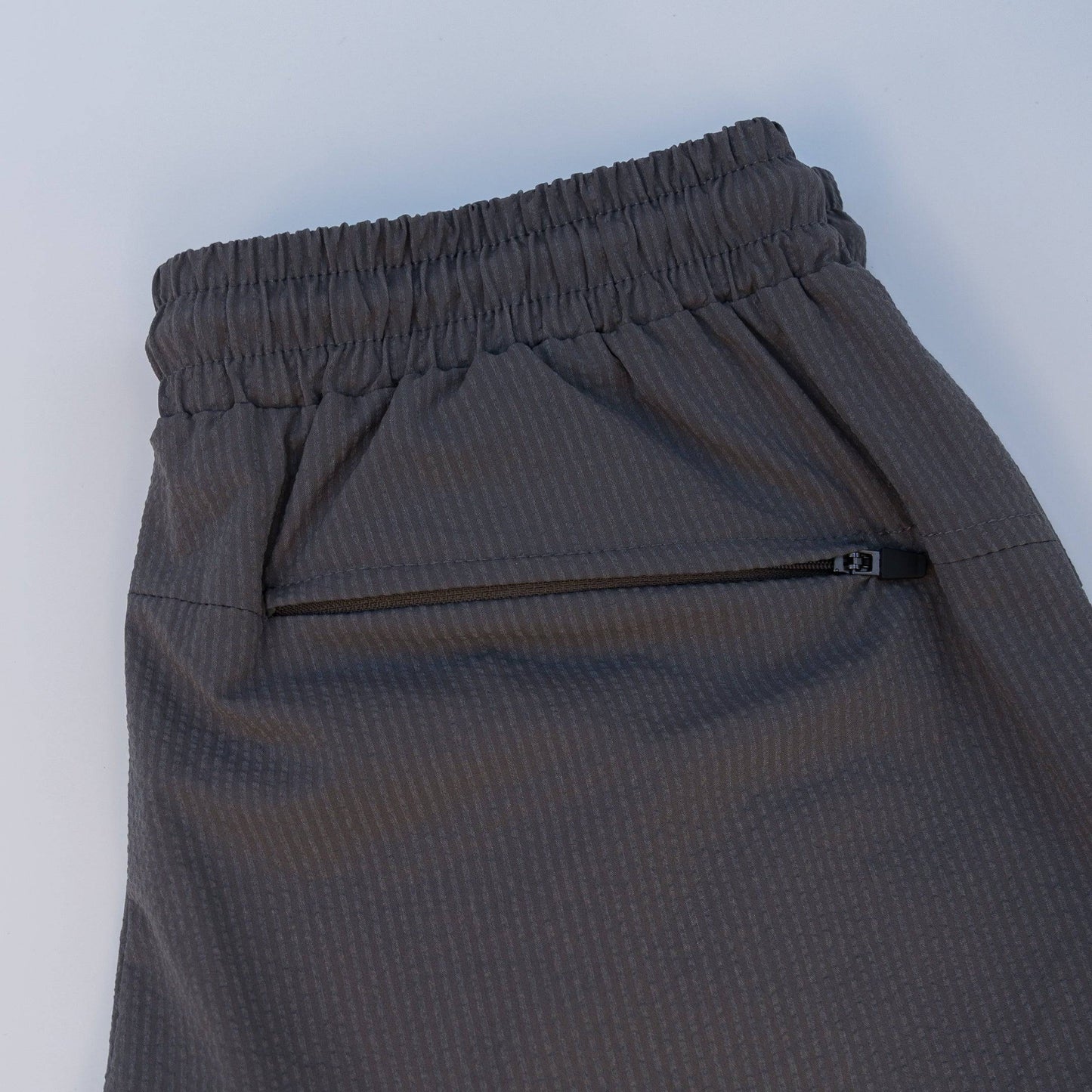 The Winston Seersucker Shorts (Graphite) - Motier Lafayette 