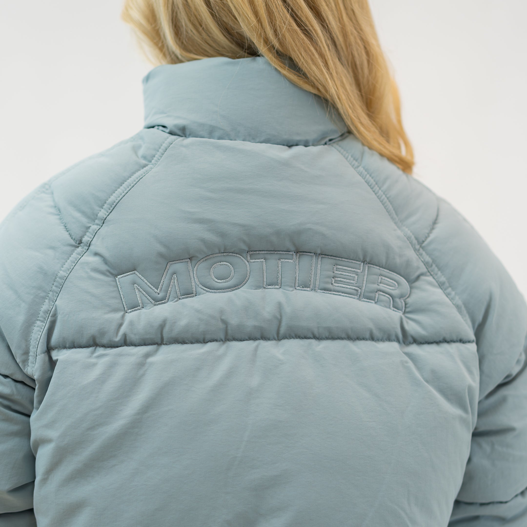The Motier Women's Horizon Puffer Jacket (Slate Blue) - Motier Lafayette 