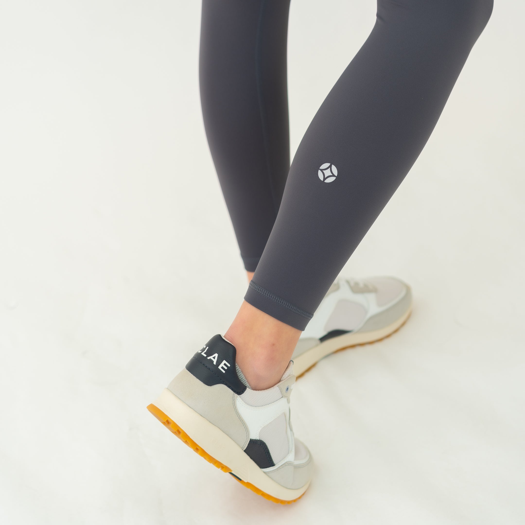 Lycra Seamless Highwaist Leggings (Ash) - Motier Lafayette 