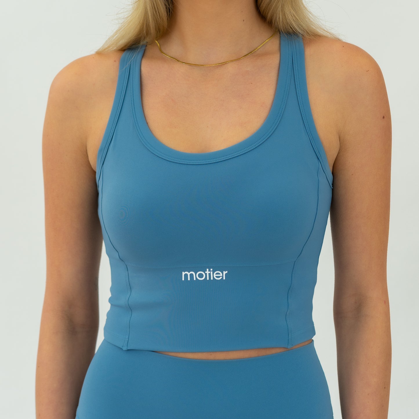 The Nyx Lined Molded Tank (Azure Blue) - Motier Lafayette 