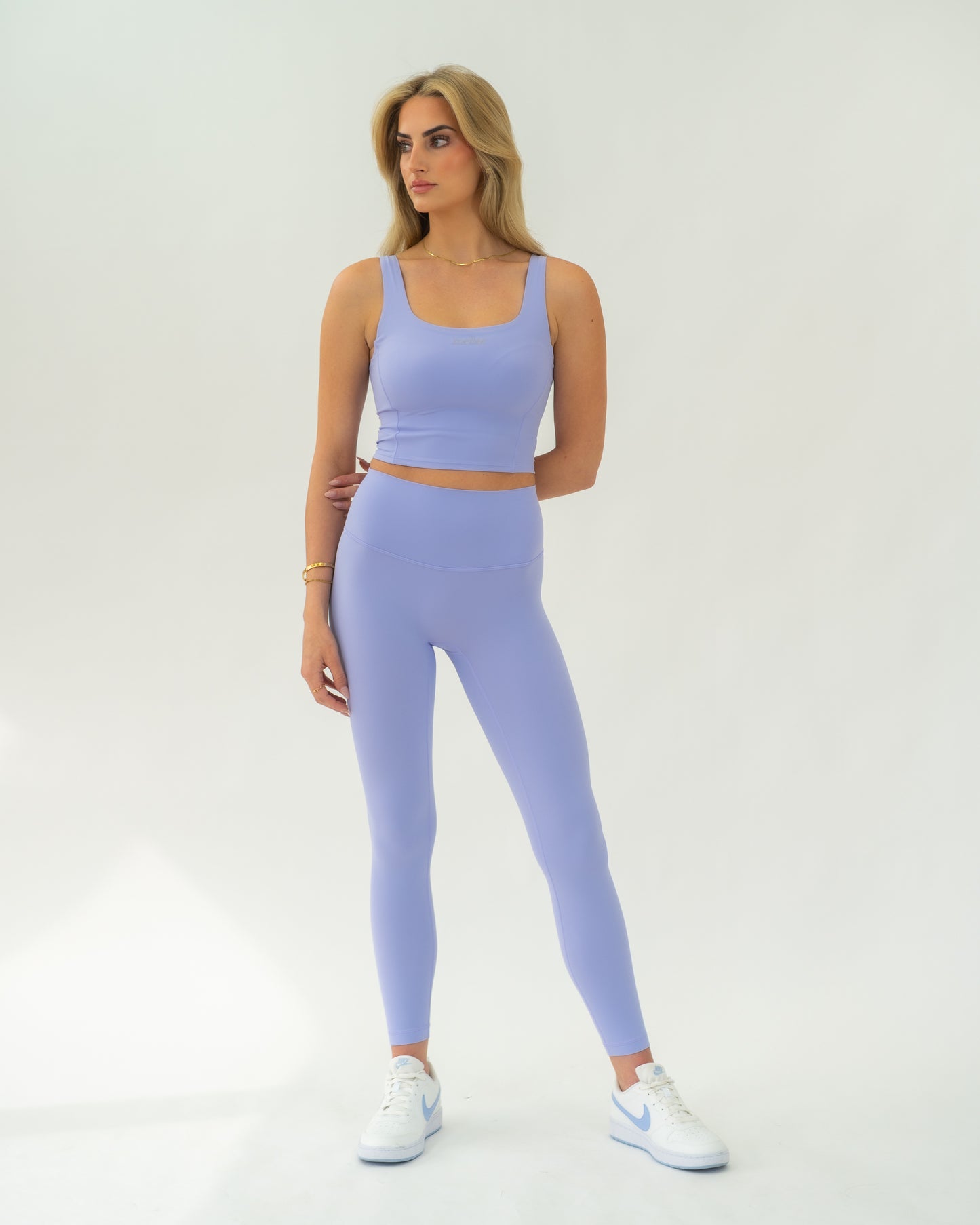 The Empower Highwaist Leggings (Lavender) - Motier Lafayette 