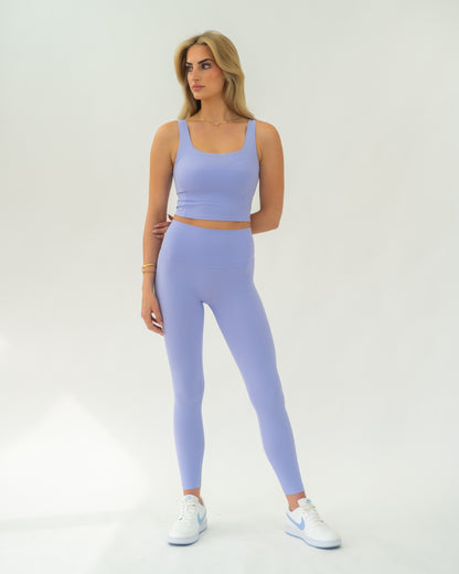 The Empower Highwaist Leggings (Lavender) - Motier Lafayette 