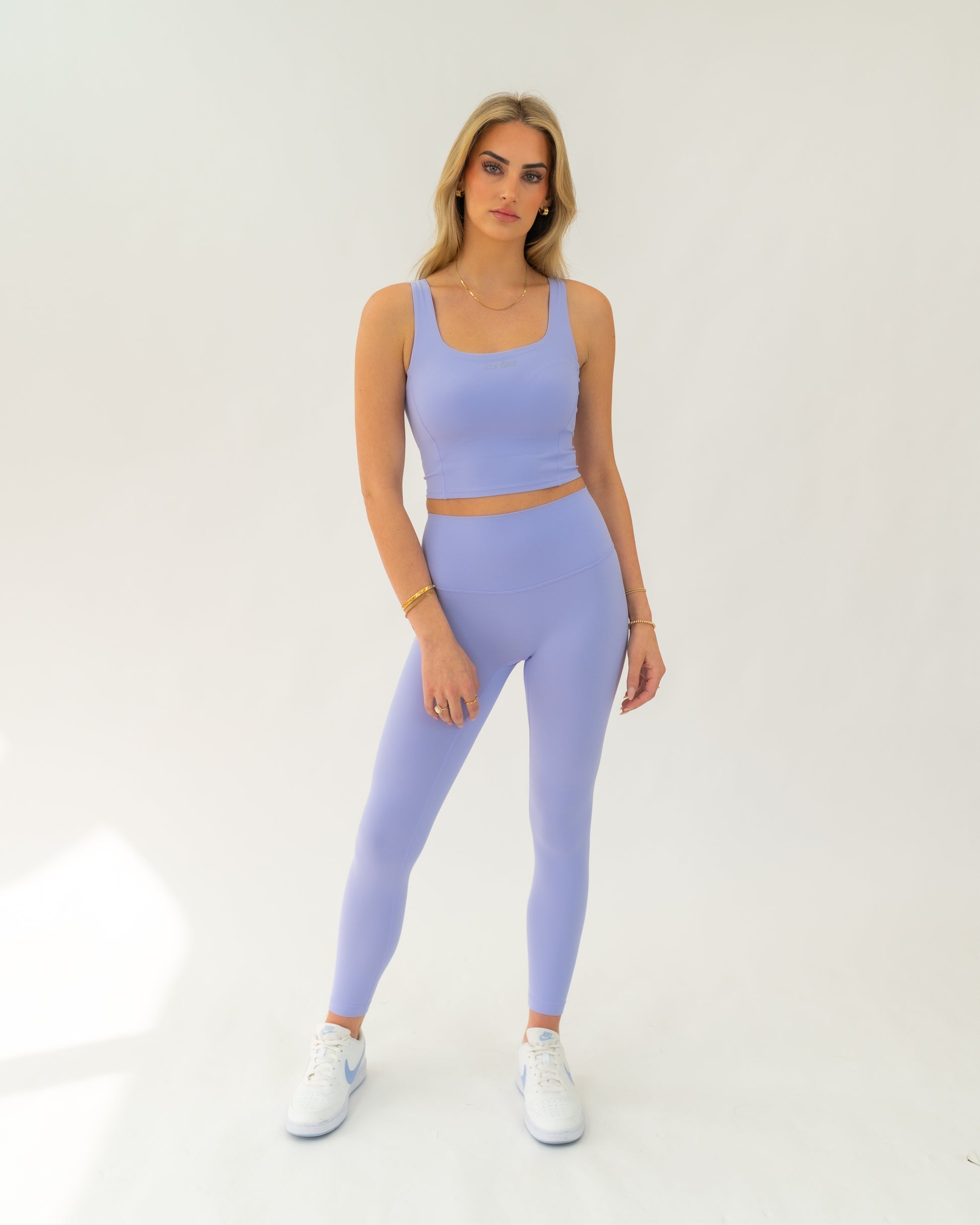 The Empower Highwaist Leggings (Lavender) - Motier Lafayette 