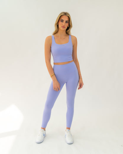 The Empower Highwaist Leggings (Lavender) - Motier Lafayette 