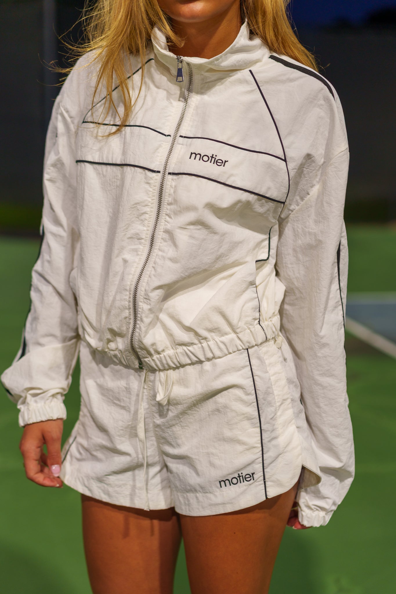 The Motier Retro Track Short (White) - Motier Lafayette 