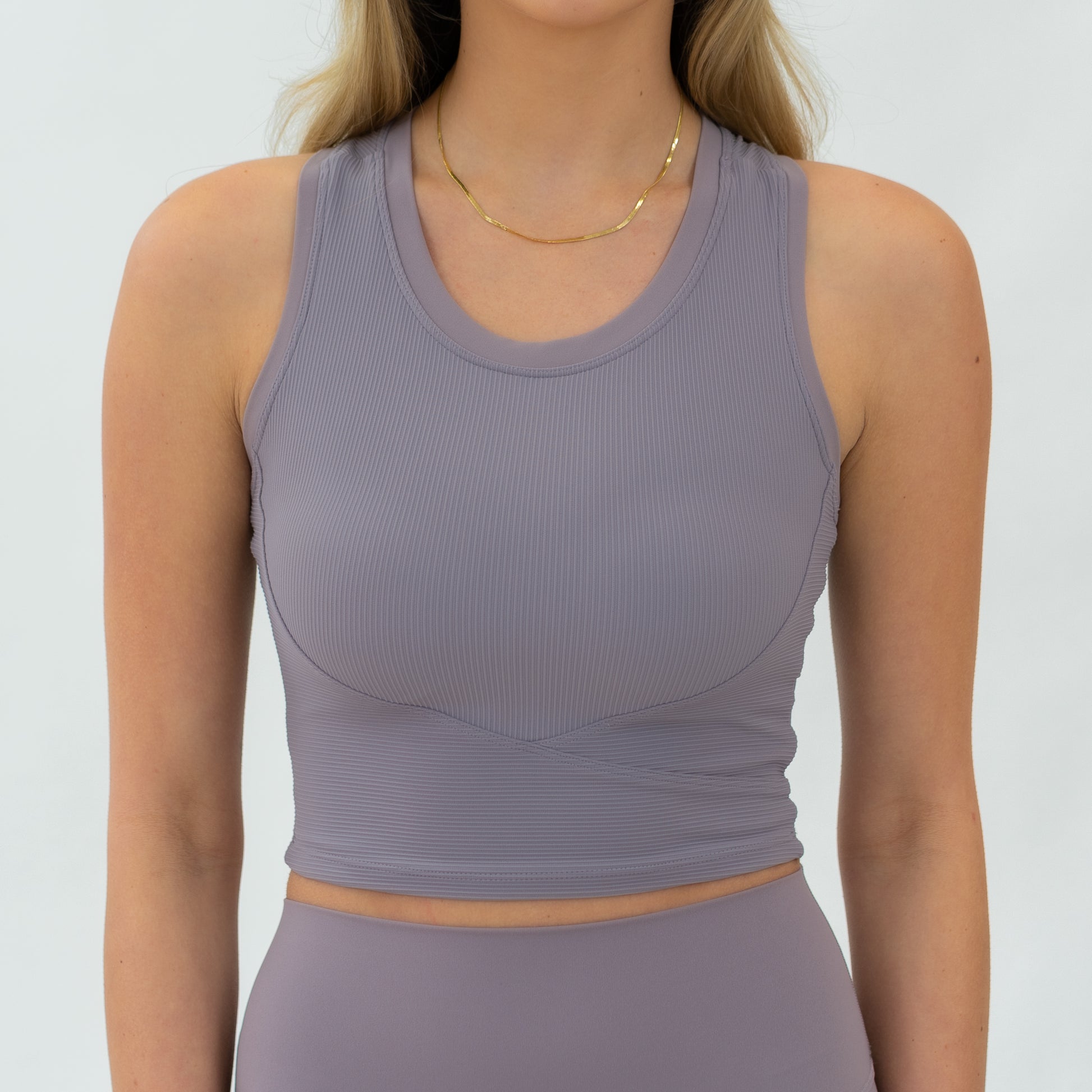 Contour Ribbed Active Tank (Plum) - Motier Lafayette 