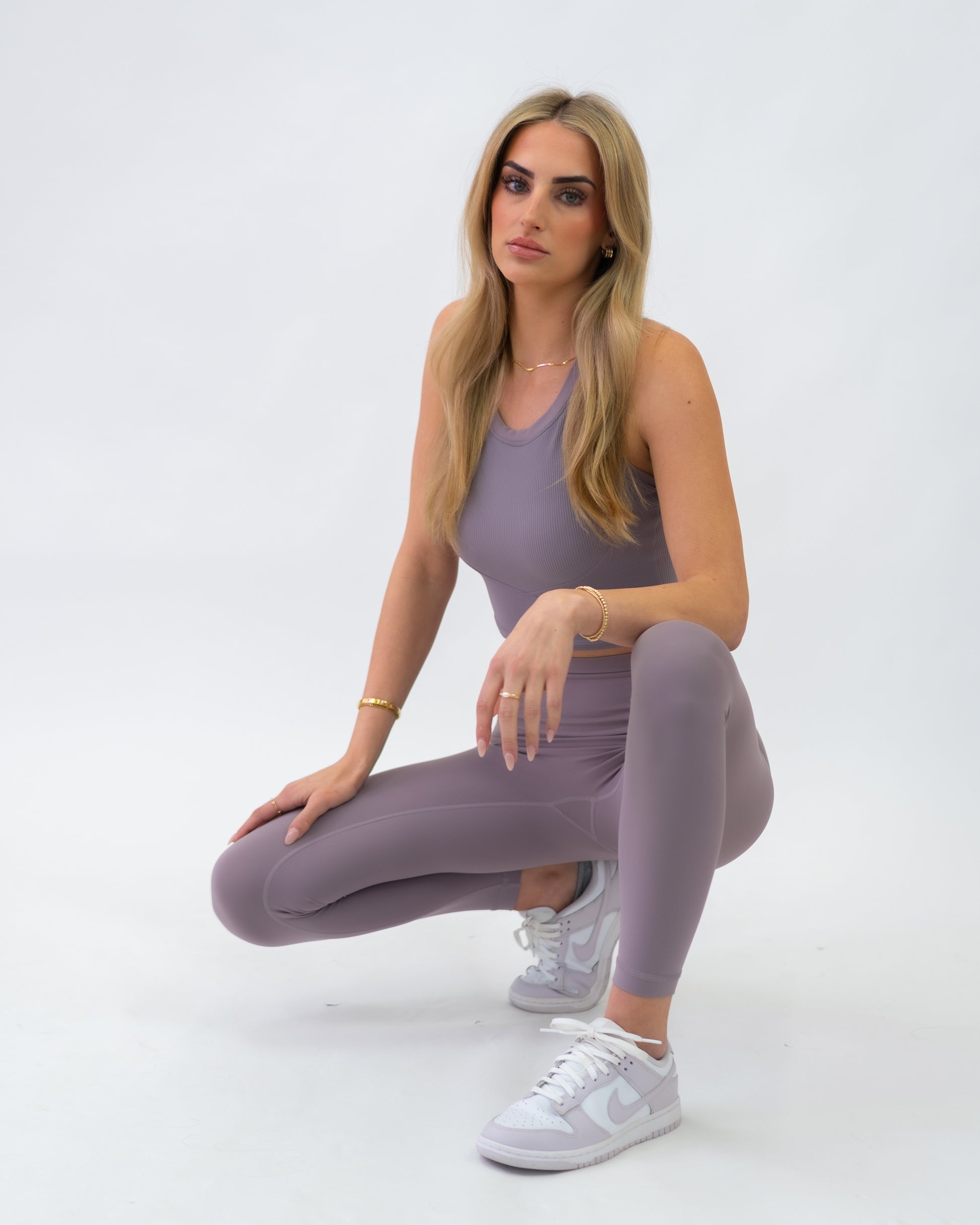 Contour Ribbed Active Tank (Plum) - Motier Lafayette 