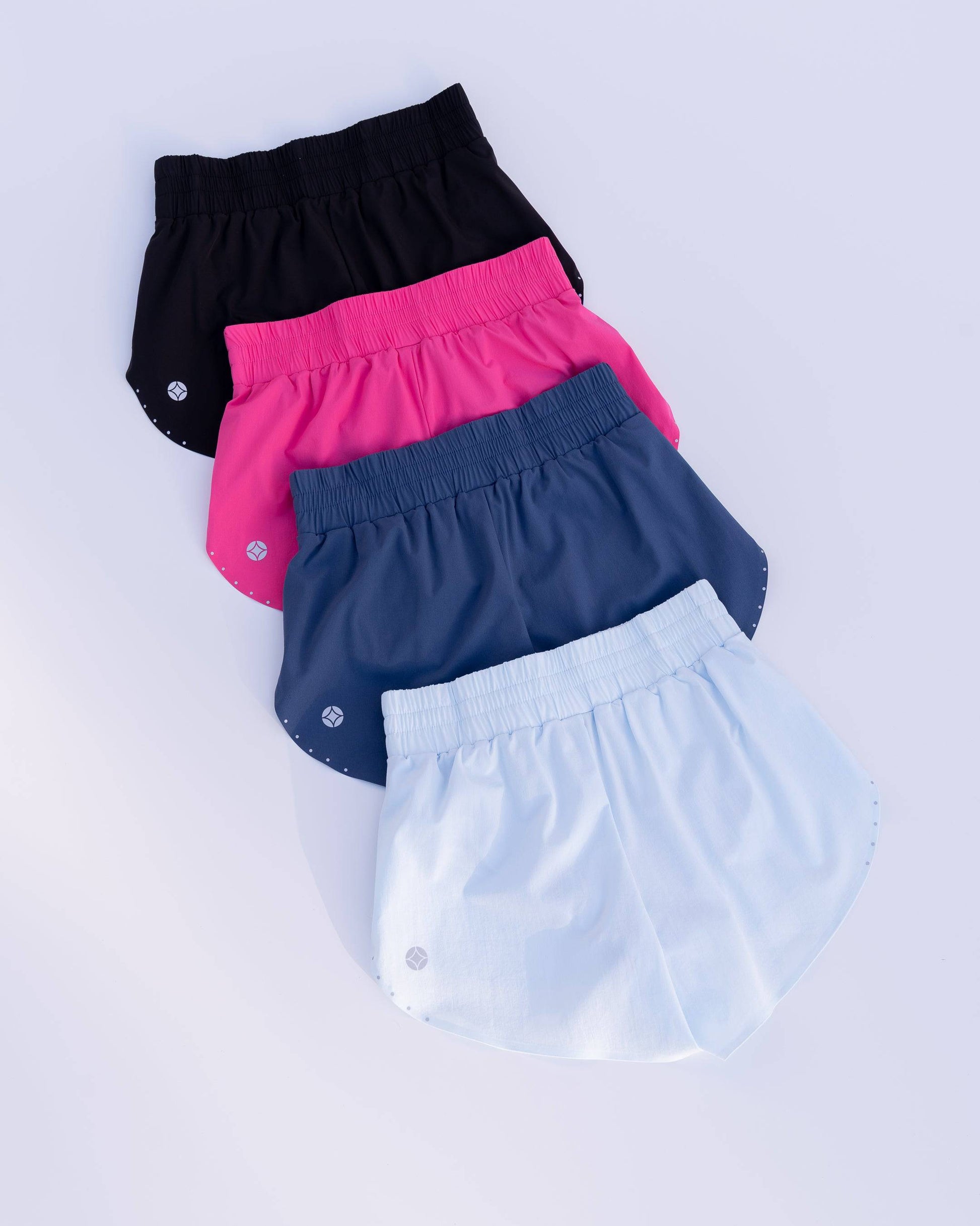 Motier Women's Elevate Shorts (Baby Blue) - Motier Lafayette 