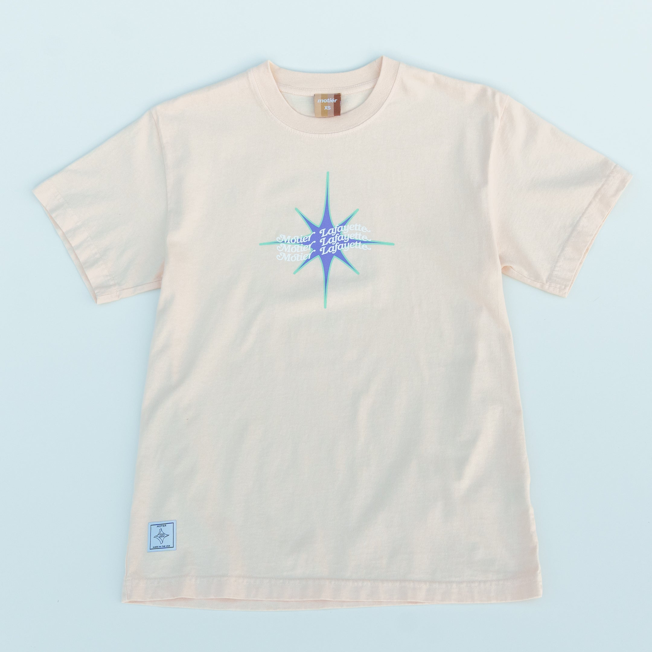 The World is Yours Luxe Premium Tee (Vanilla Cream) - Motier Lafayette 