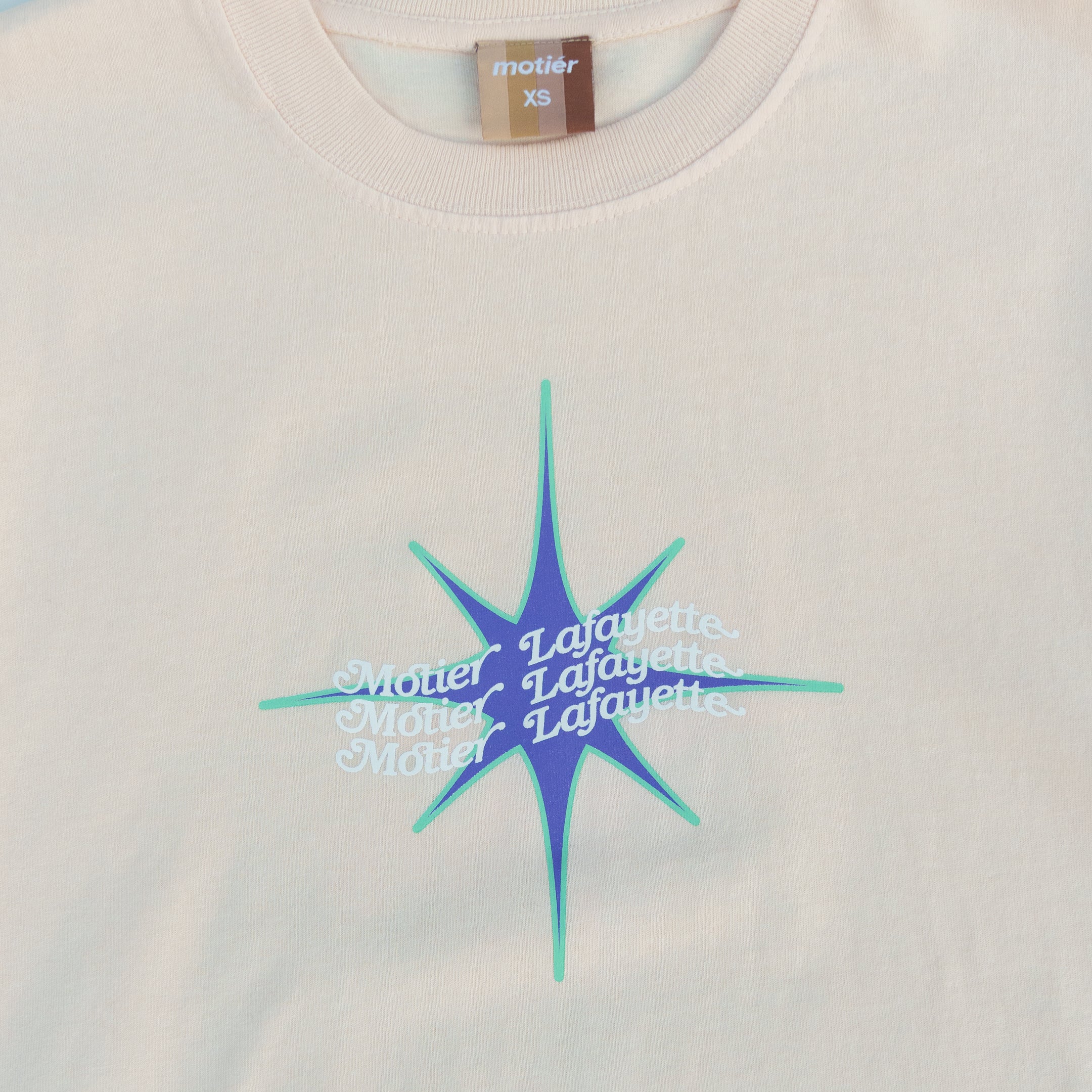The World is Yours Luxe Premium Tee (Vanilla Cream) - Motier Lafayette 