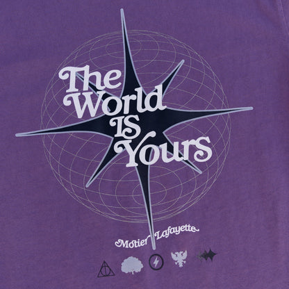 The World Is Yours Luxe Tee (Grape Compote)