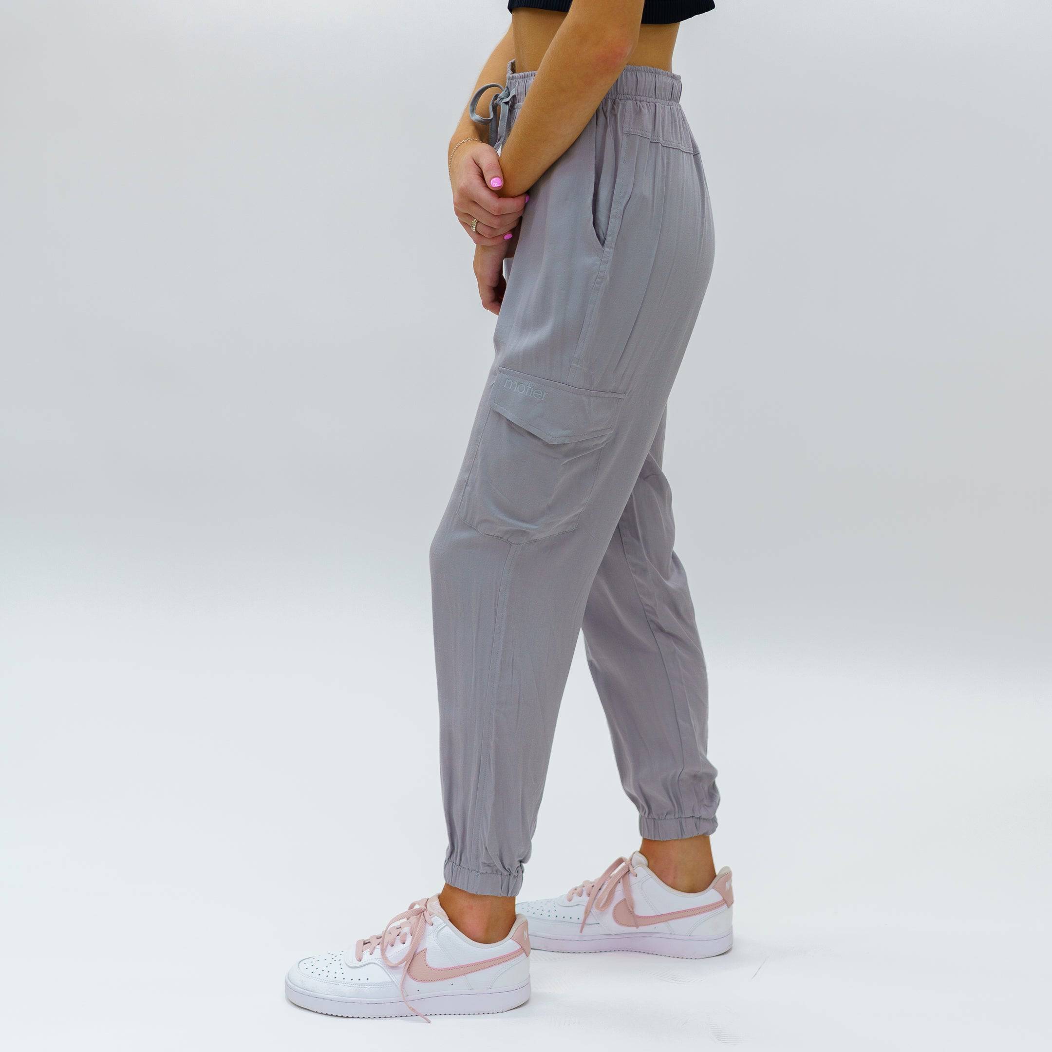 Woven Cargo Jogger Pant (Grey) - Motier Lafayette 