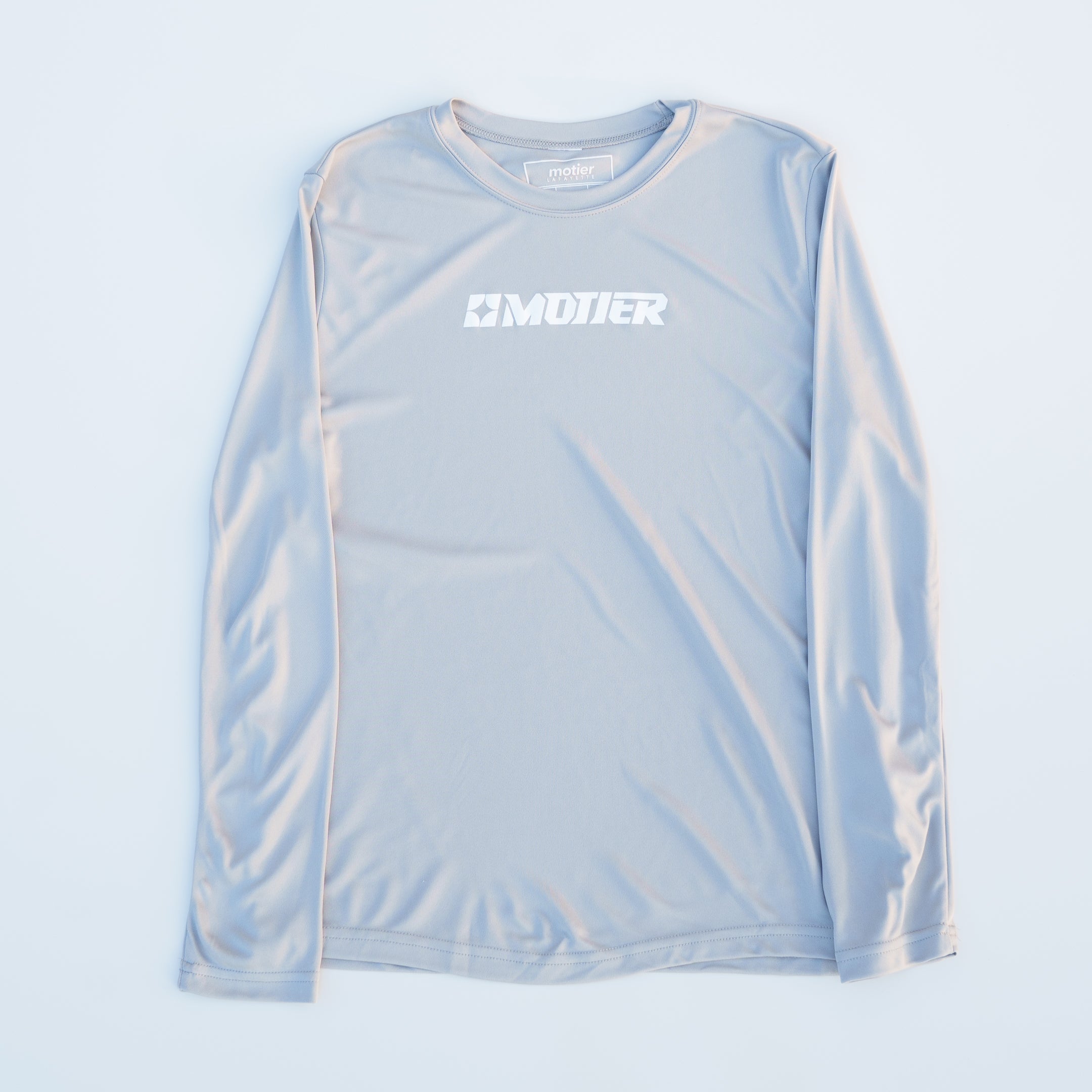 Youth Daily L/S Active Tee (Silver) - Motier Lafayette 
