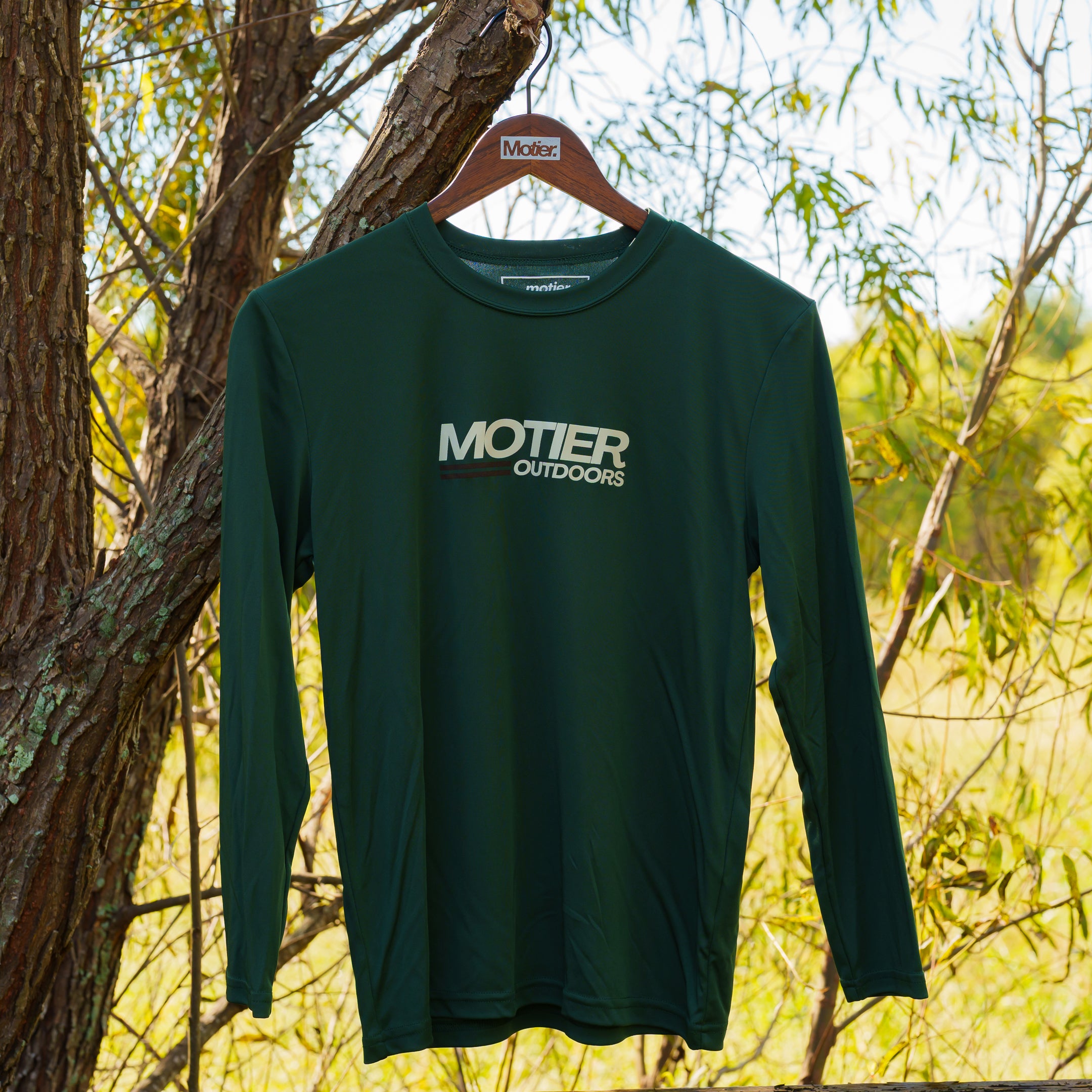 Youth Motier Outdoors Performance L/S (Dark Moss)