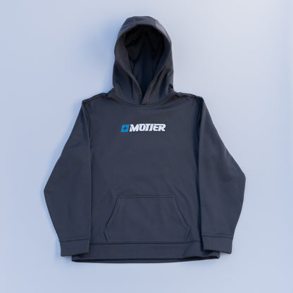 The Motier Youth Refined Performance Hoodie (Gunmetal) - Motier Lafayette 