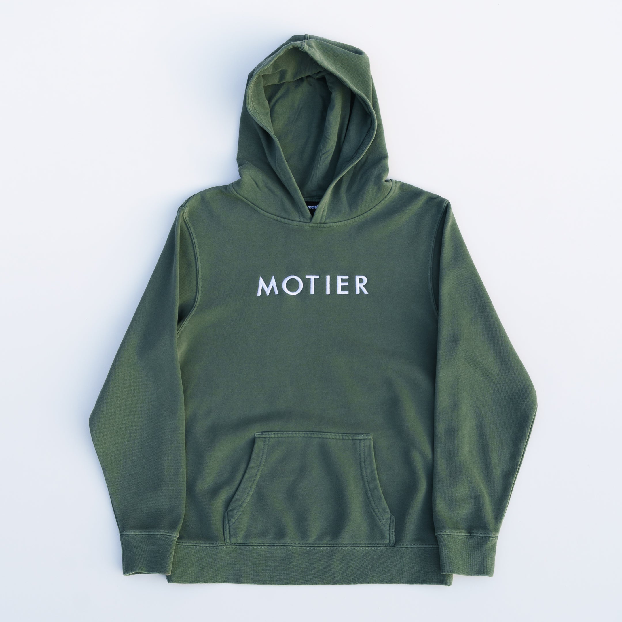 The Youth Spaced Logo Hoodie (Pine) - Motier Lafayette 