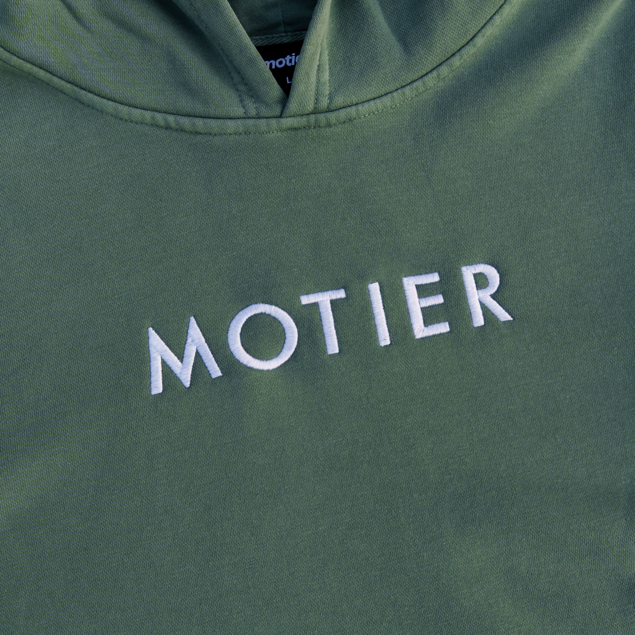 The Youth Spaced Logo Hoodie (Pine) - Motier Lafayette 