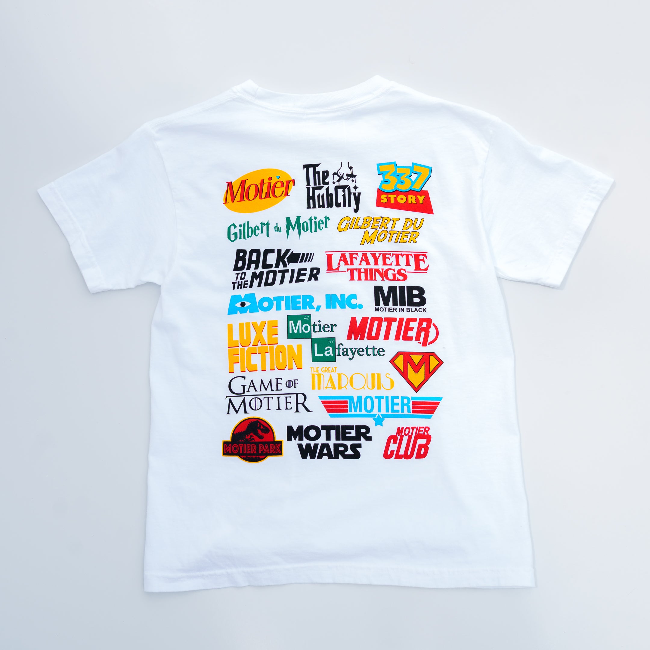 Youth Cinema De Lafayette Tee (White) - Motier Lafayette 