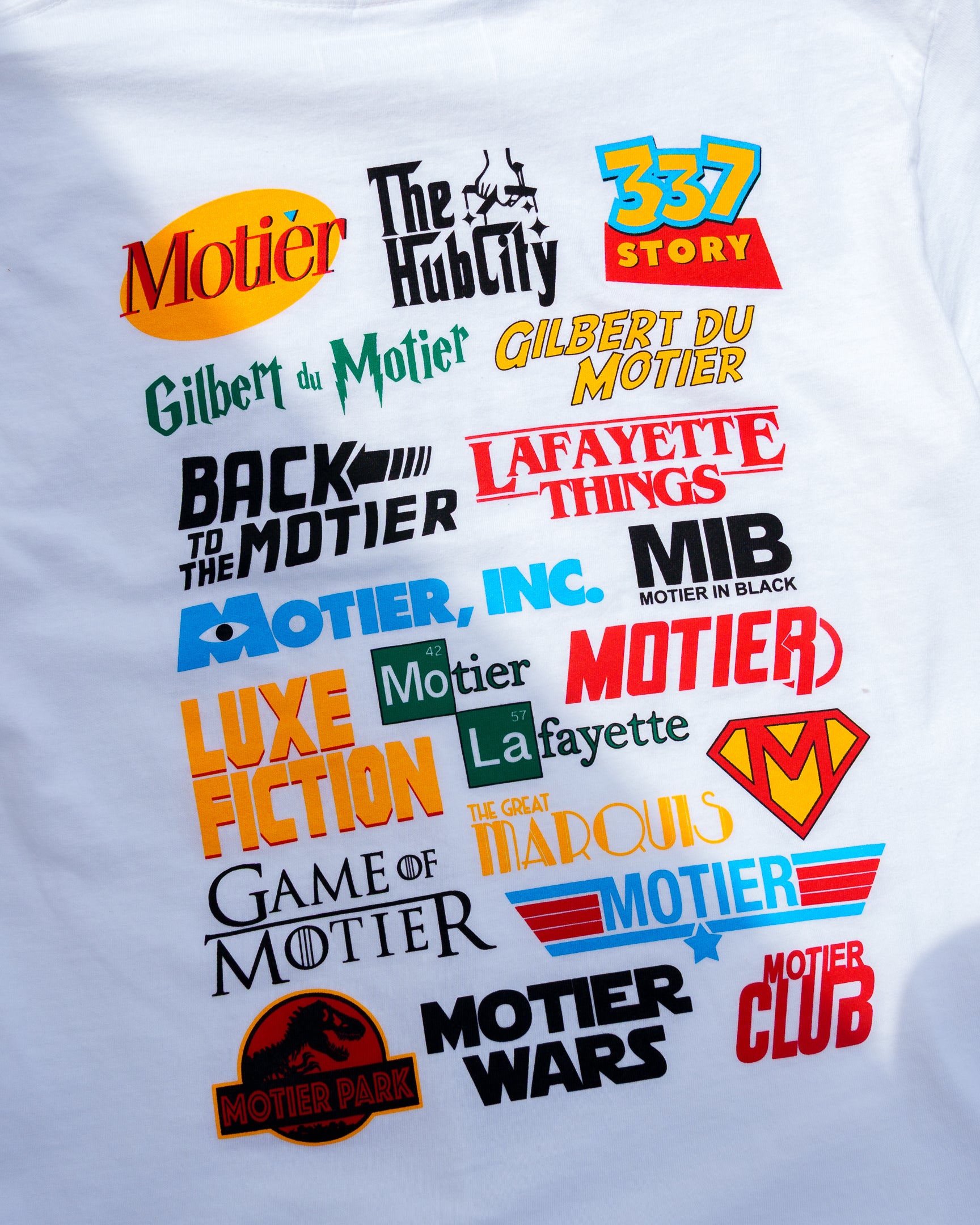 Youth Cinema De Lafayette Tee (White) - Motier Lafayette 