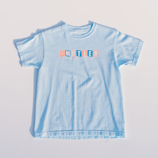 The Youth Tickets Tee (Chambray) - Motier Lafayette 