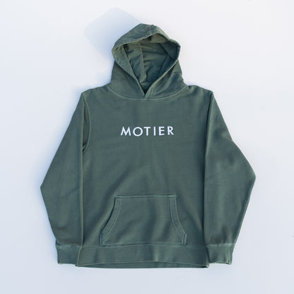 The Youth Spaced Logo Hoodie (Pine) - Motier Lafayette 