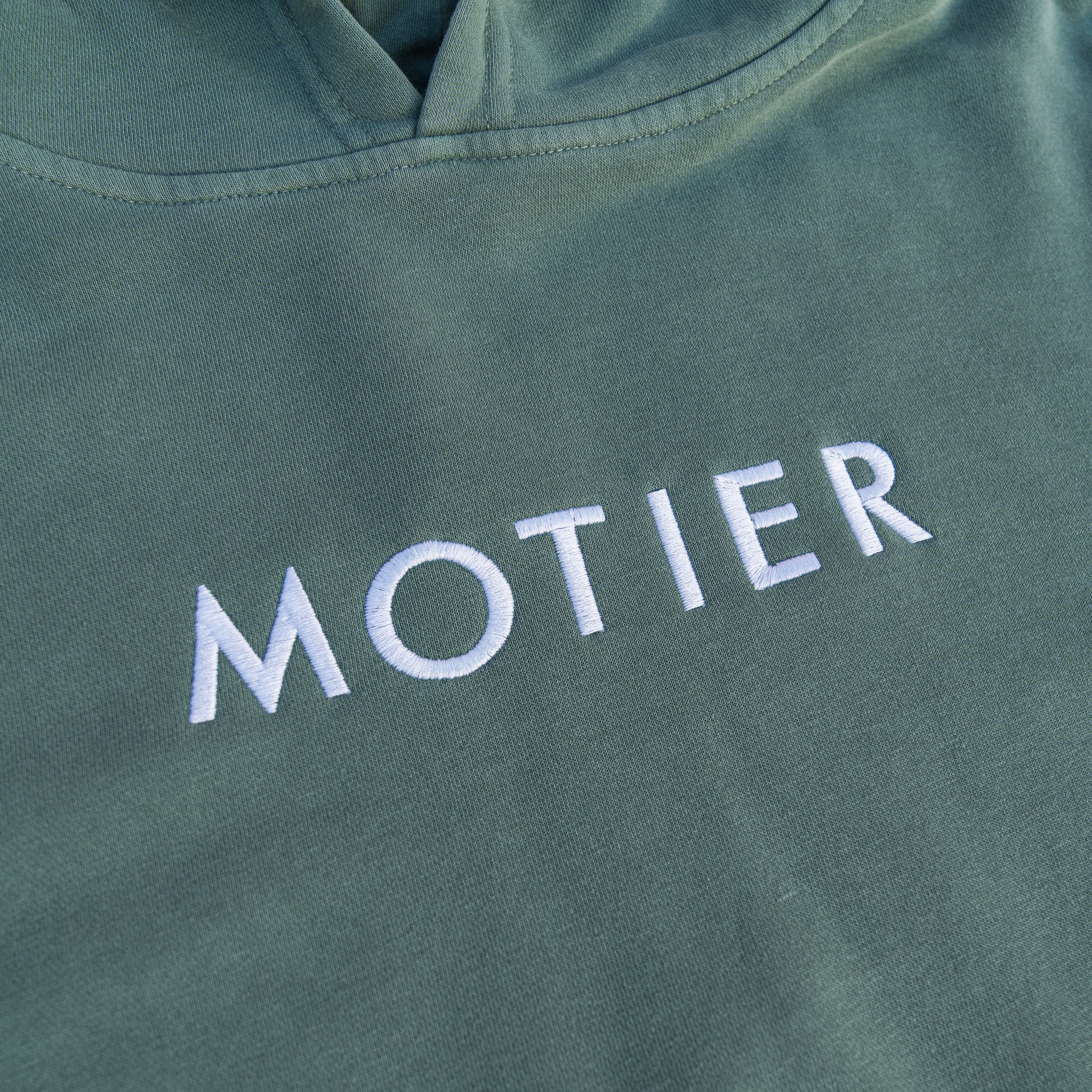 The Youth Spaced Logo Hoodie (Pine) - Motier Lafayette 