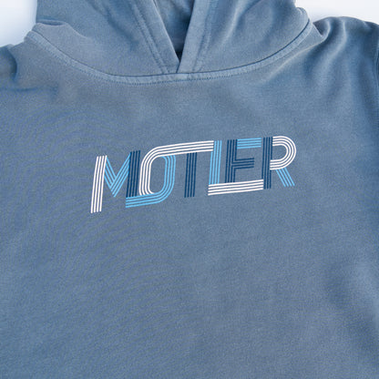 The Youth Transit Garment Dyed Hoodie (Slate Blue) - Motier Lafayette 