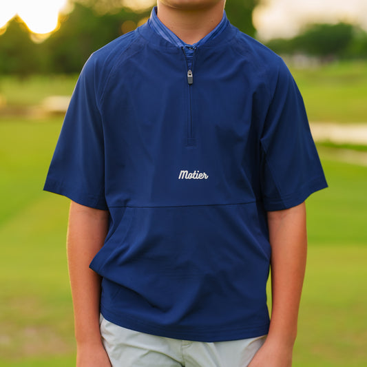 The Youth Apex Half-Zip Pullover (Navy)