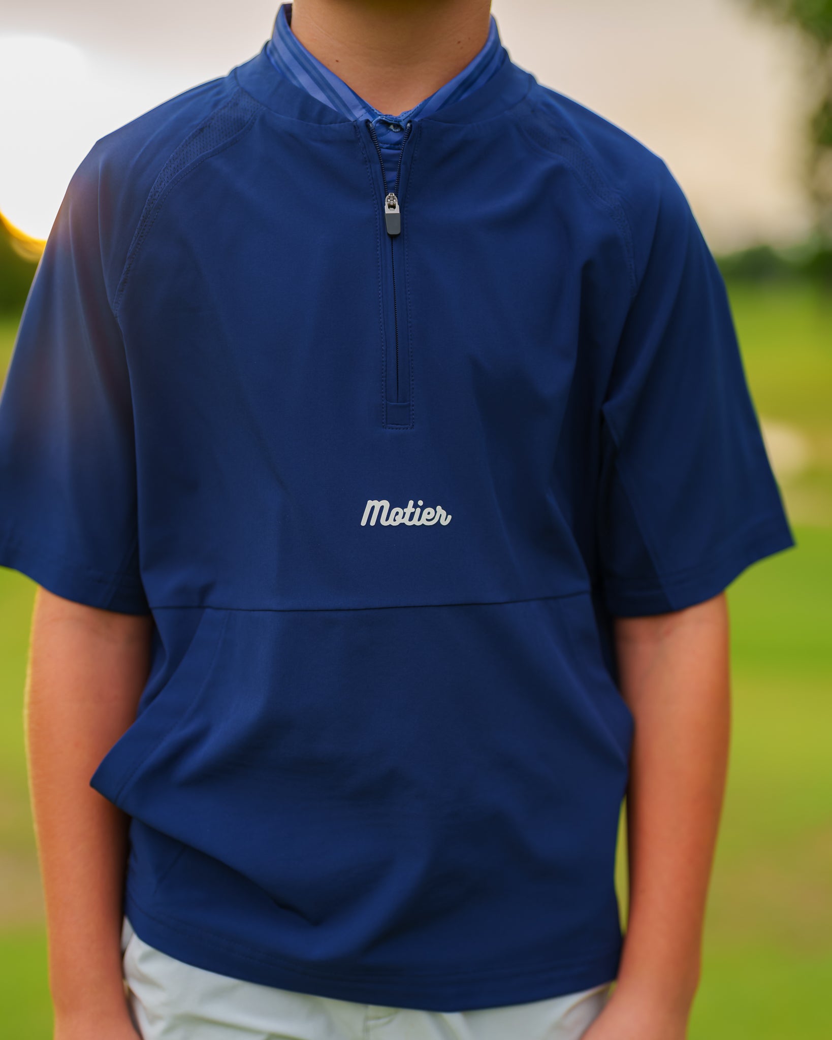 The Youth Apex Half-Zip Pullover (Navy)