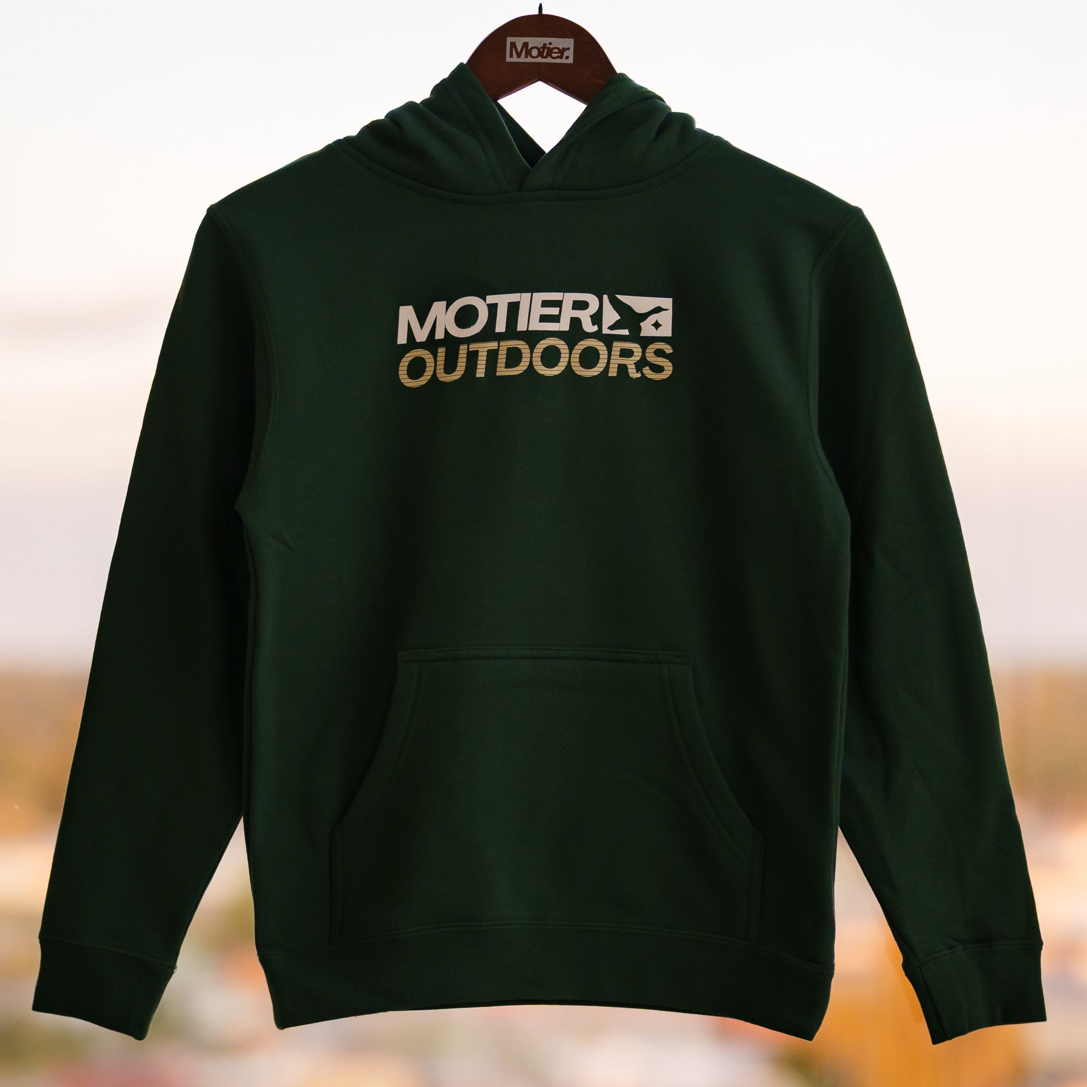 Youth Motier Fieldmark Hoodie (Dark Green)