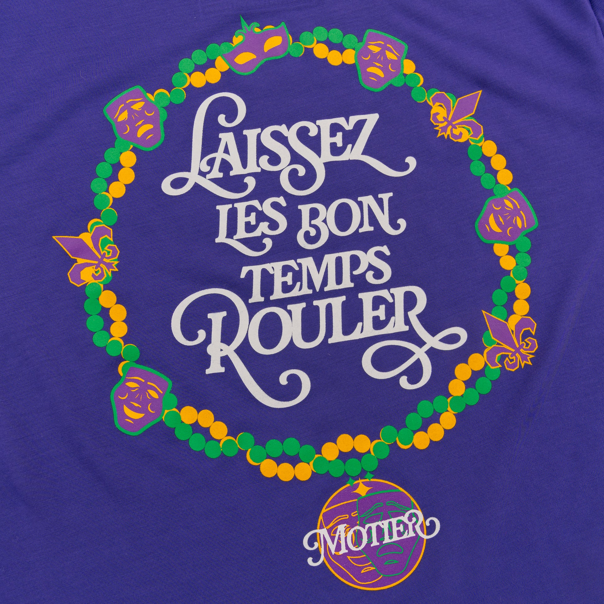 The Youth Krewe De Motier 2025 Active Tee (Purple) - Motier Lafayette 