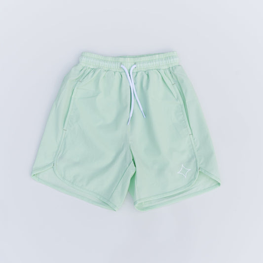 Youth Refined Active Shorts (Pastel Green)