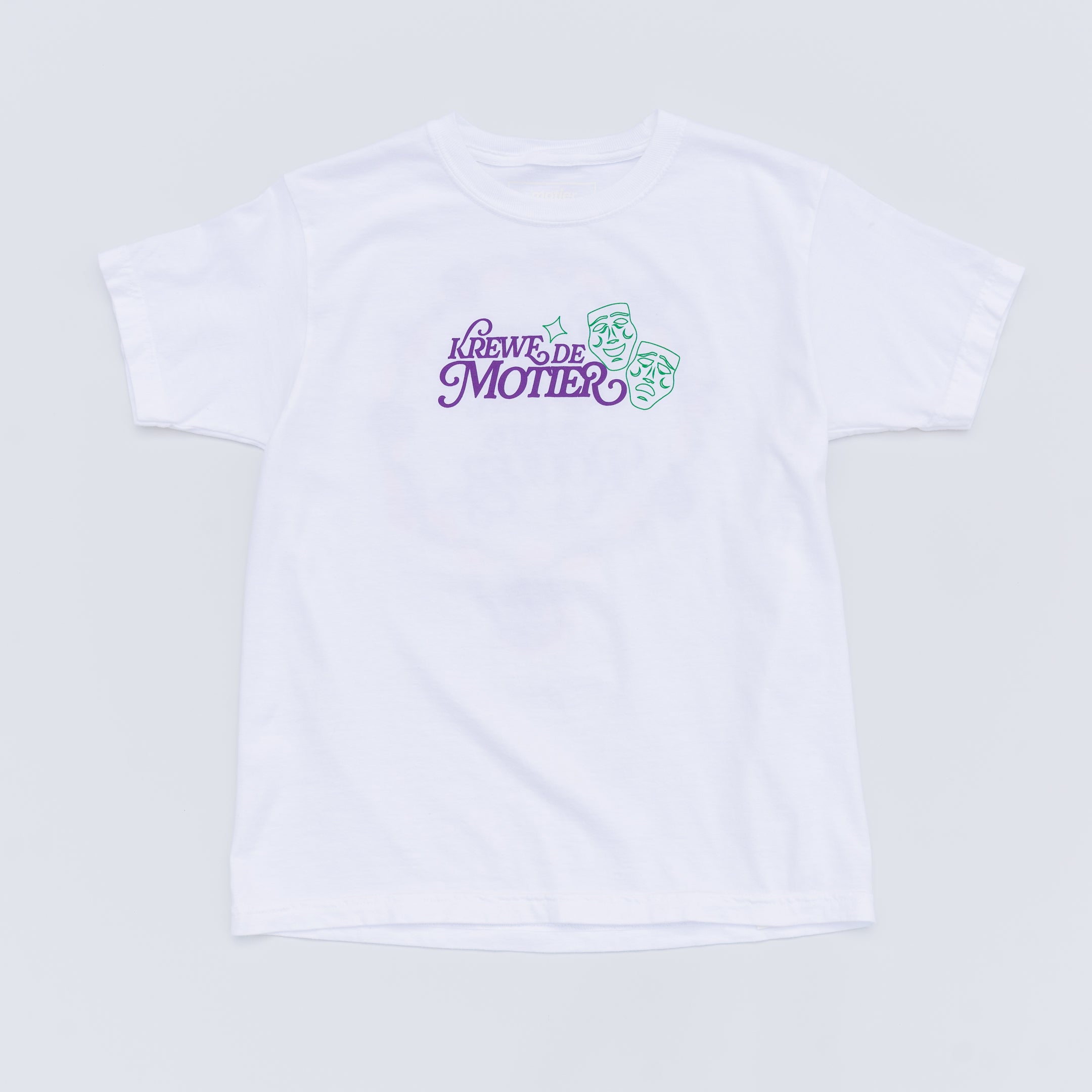 The Youth Krewe De Motier 2025 Tee (White) - Motier Lafayette 