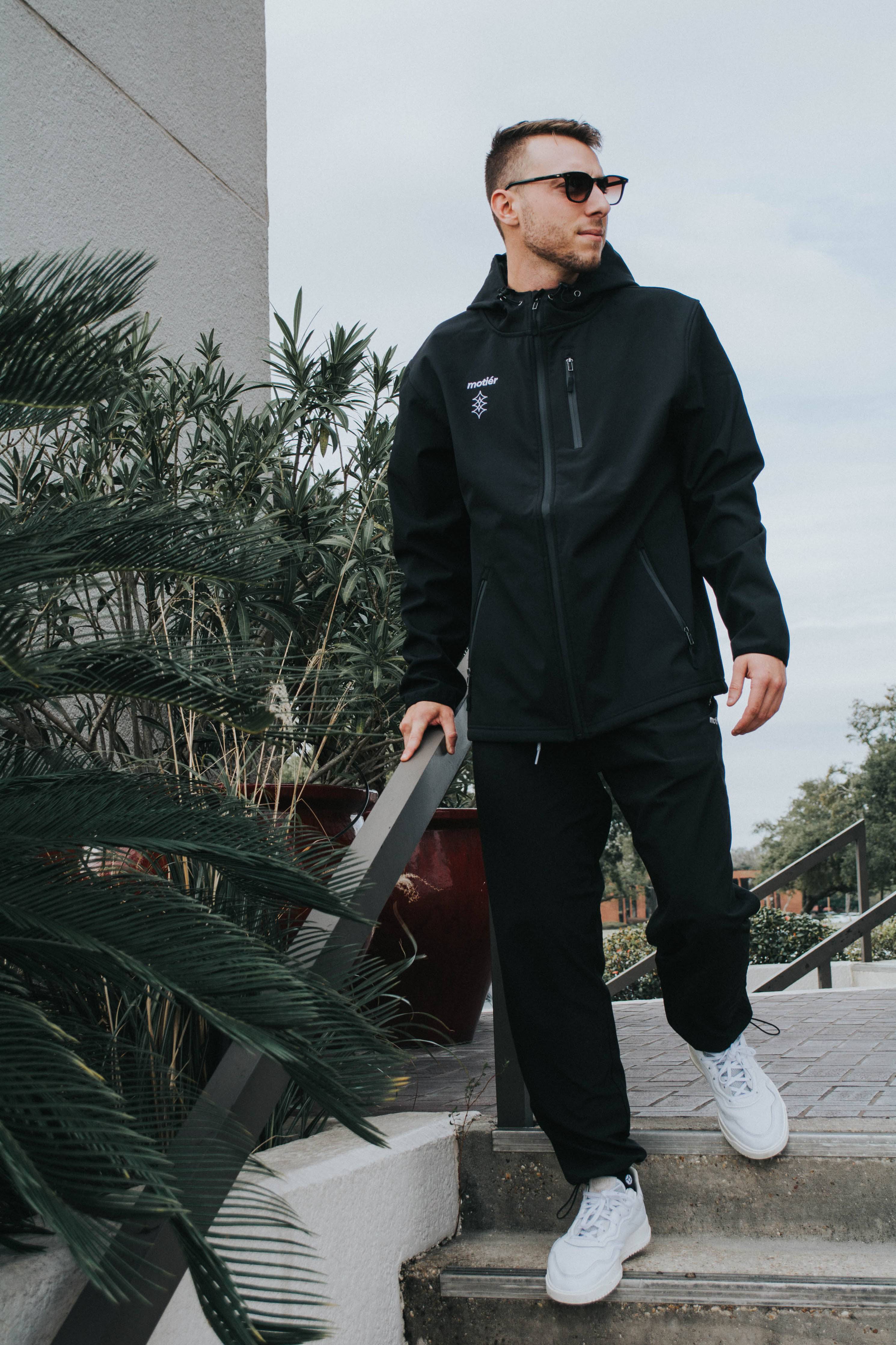 Polar Tech Fleece Jacket (Black) - Motier Lafayette 