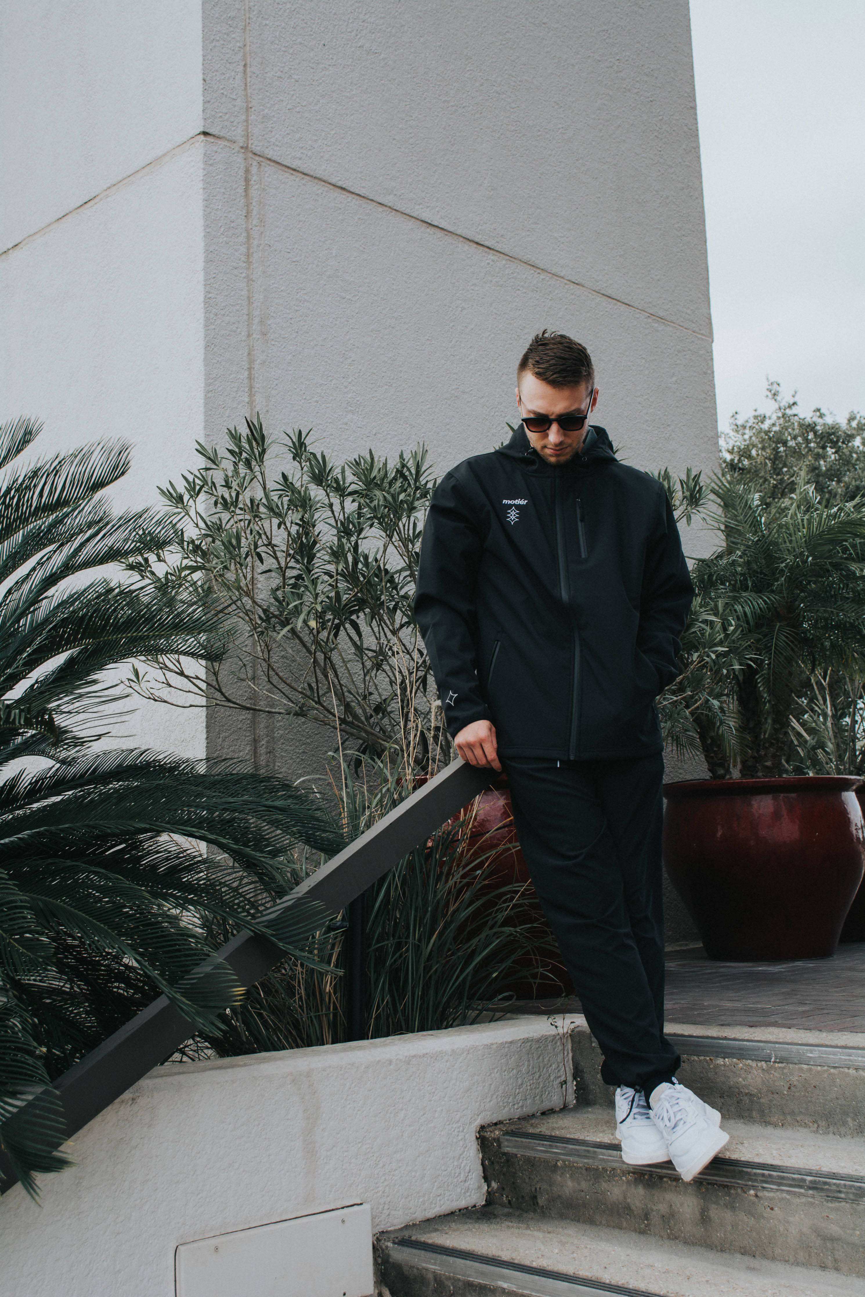 Polar Tech Fleece Jacket (Black) - Motier Lafayette 