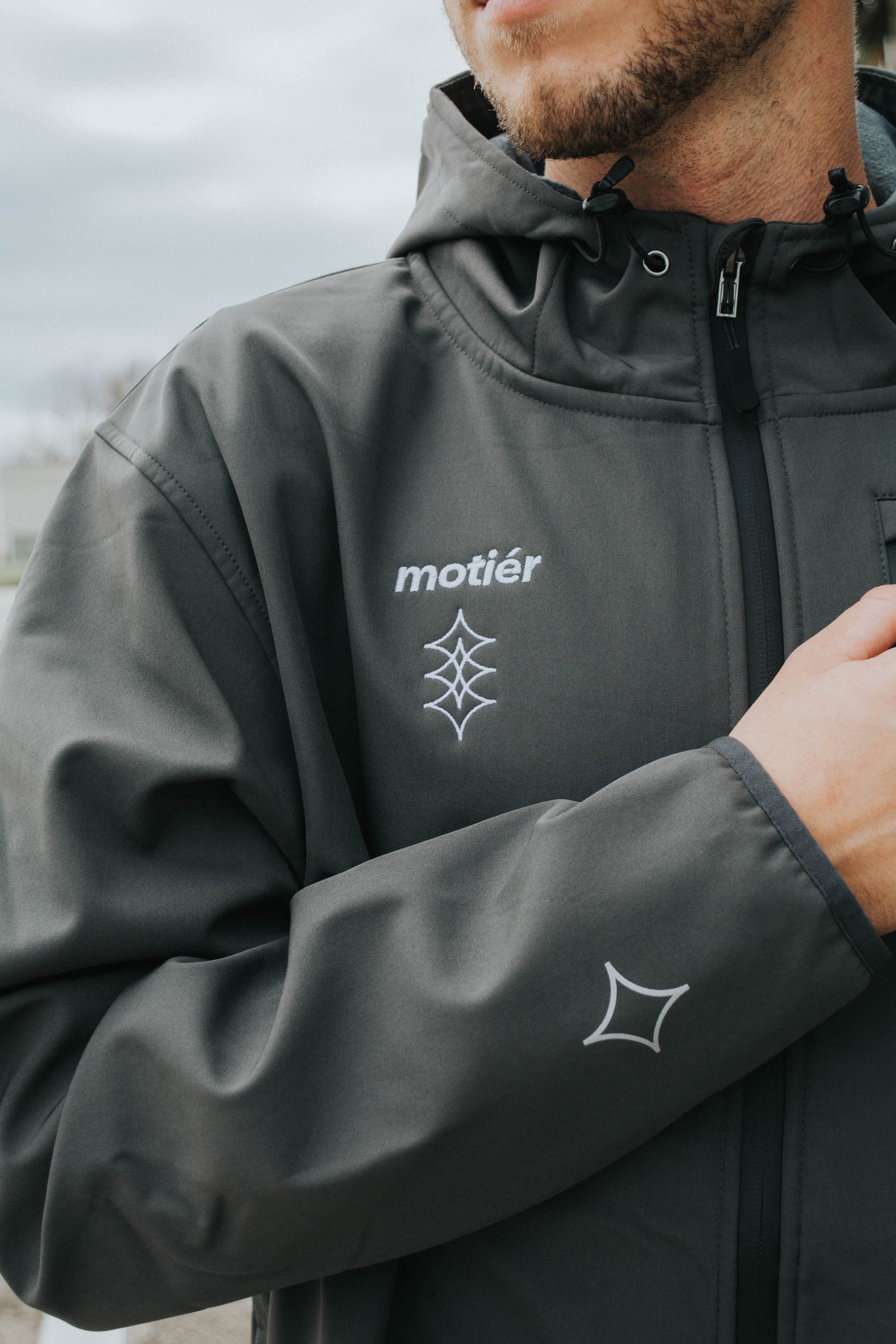 Polar Tech Fleece Jacket (Grey) - Motier Lafayette 
