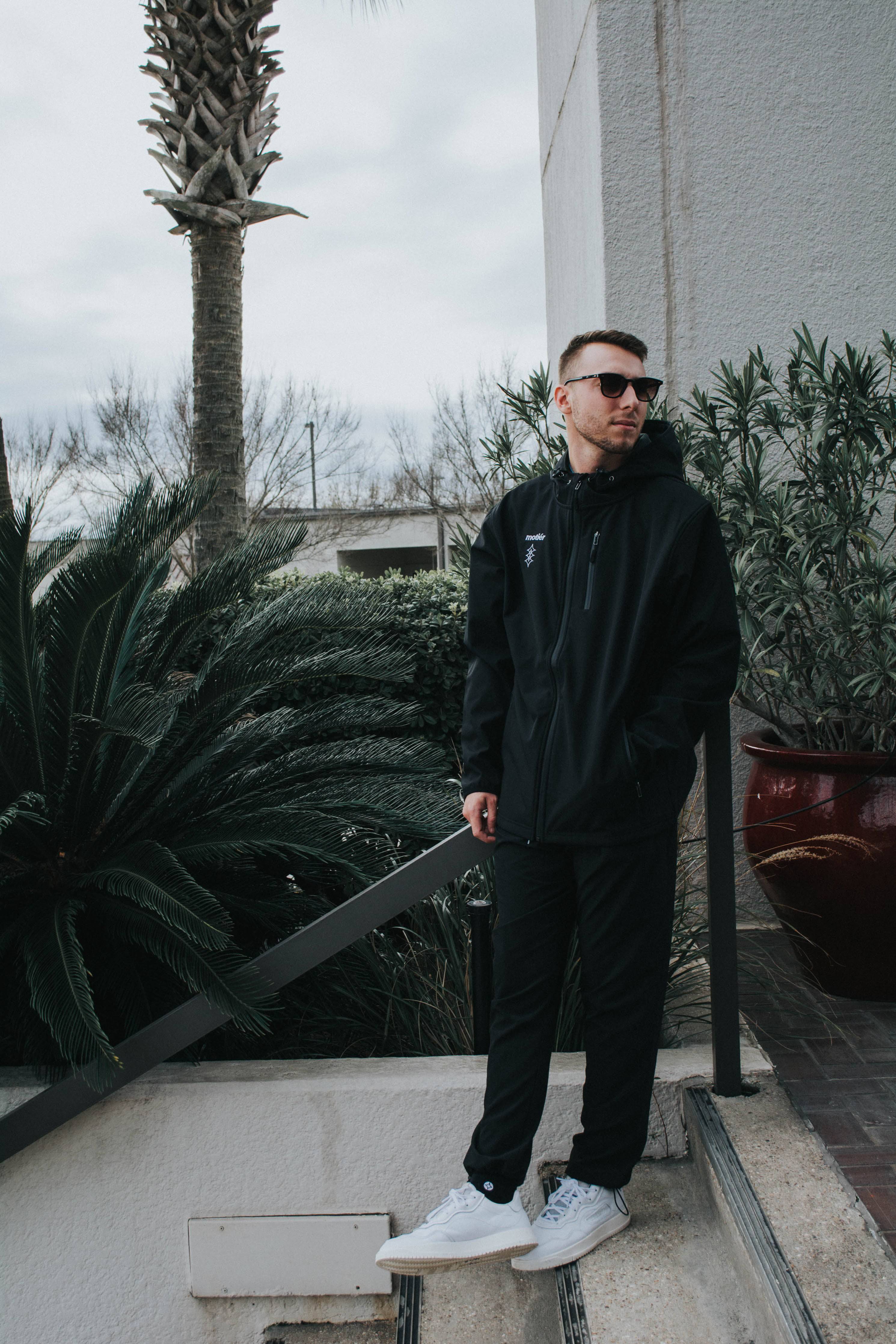 Polar Tech Fleece Jacket (Black) - Motier Lafayette 