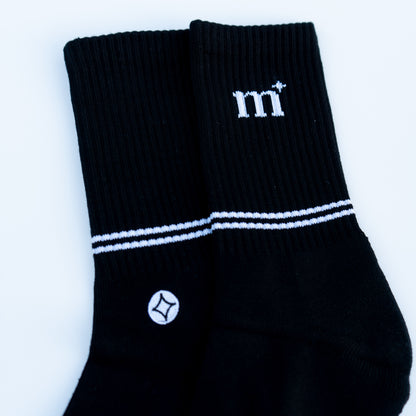 M-Star Crew Socks (Black)