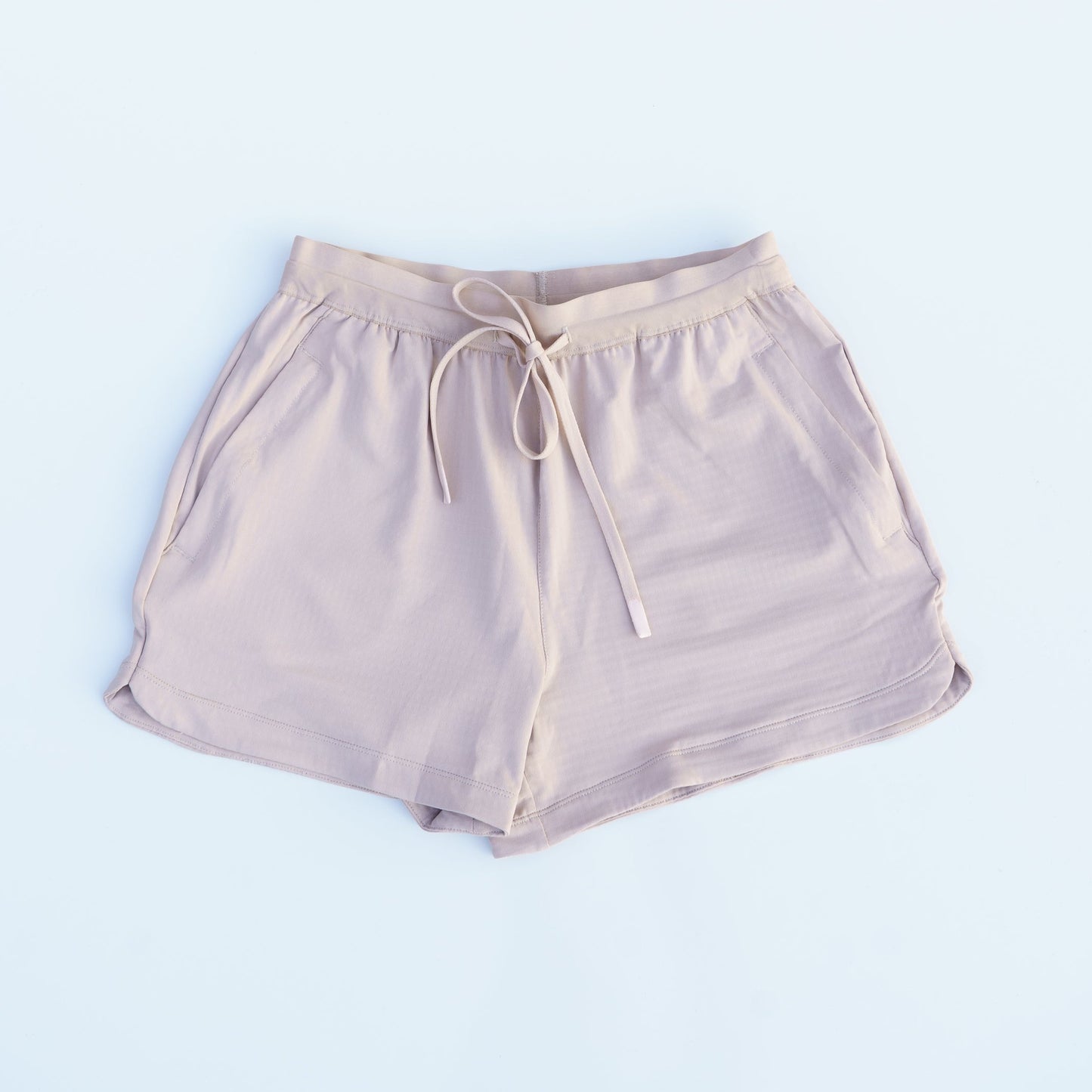 Textured Knit Active Shorts (Stone)