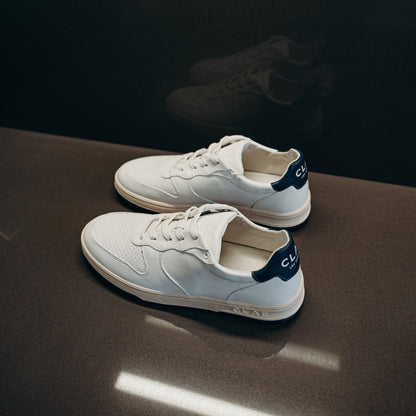 Clae Malone Vegan (White Leather/Ocean)