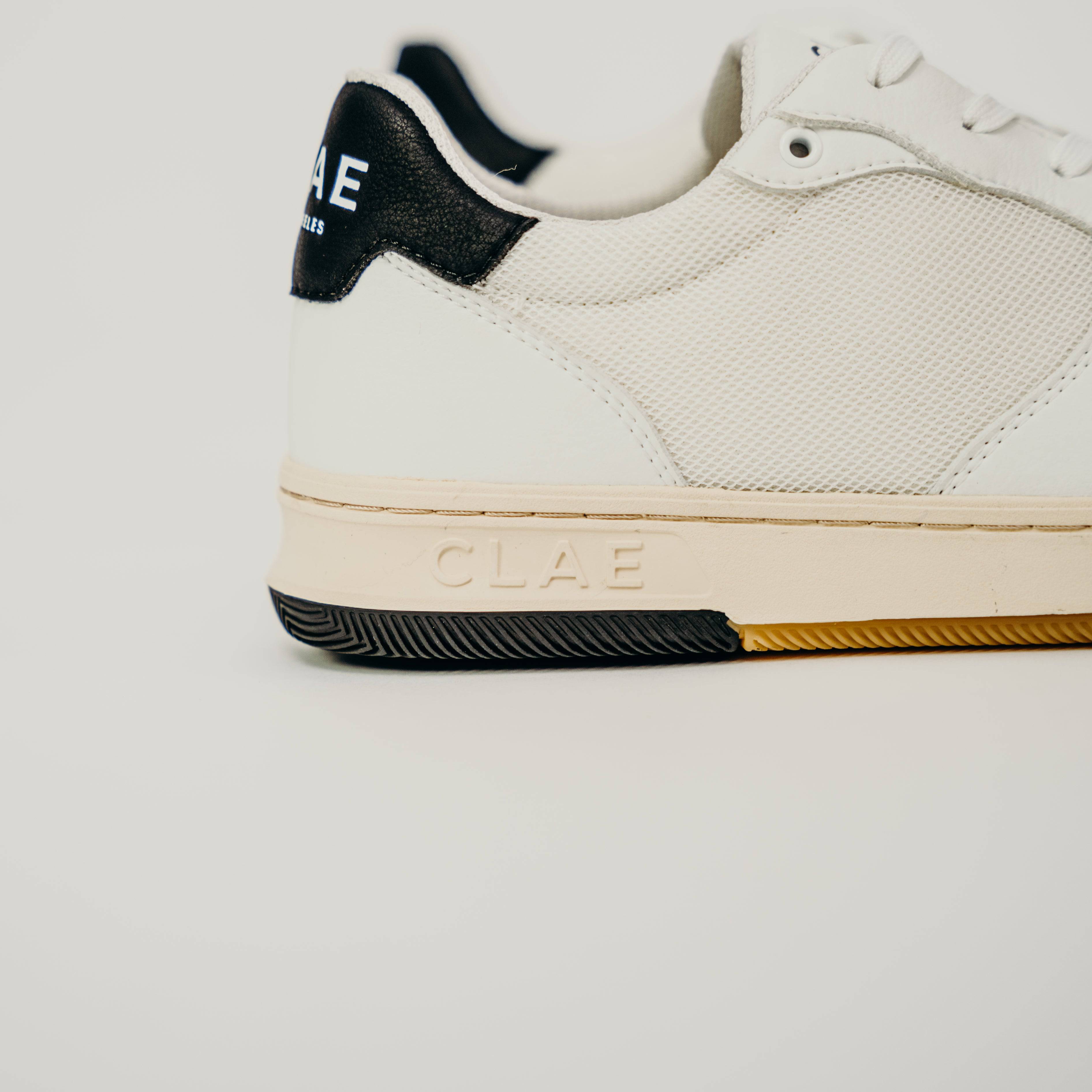 Clae Malone Lite Vegan (White/Black) - Motier Lafayette 